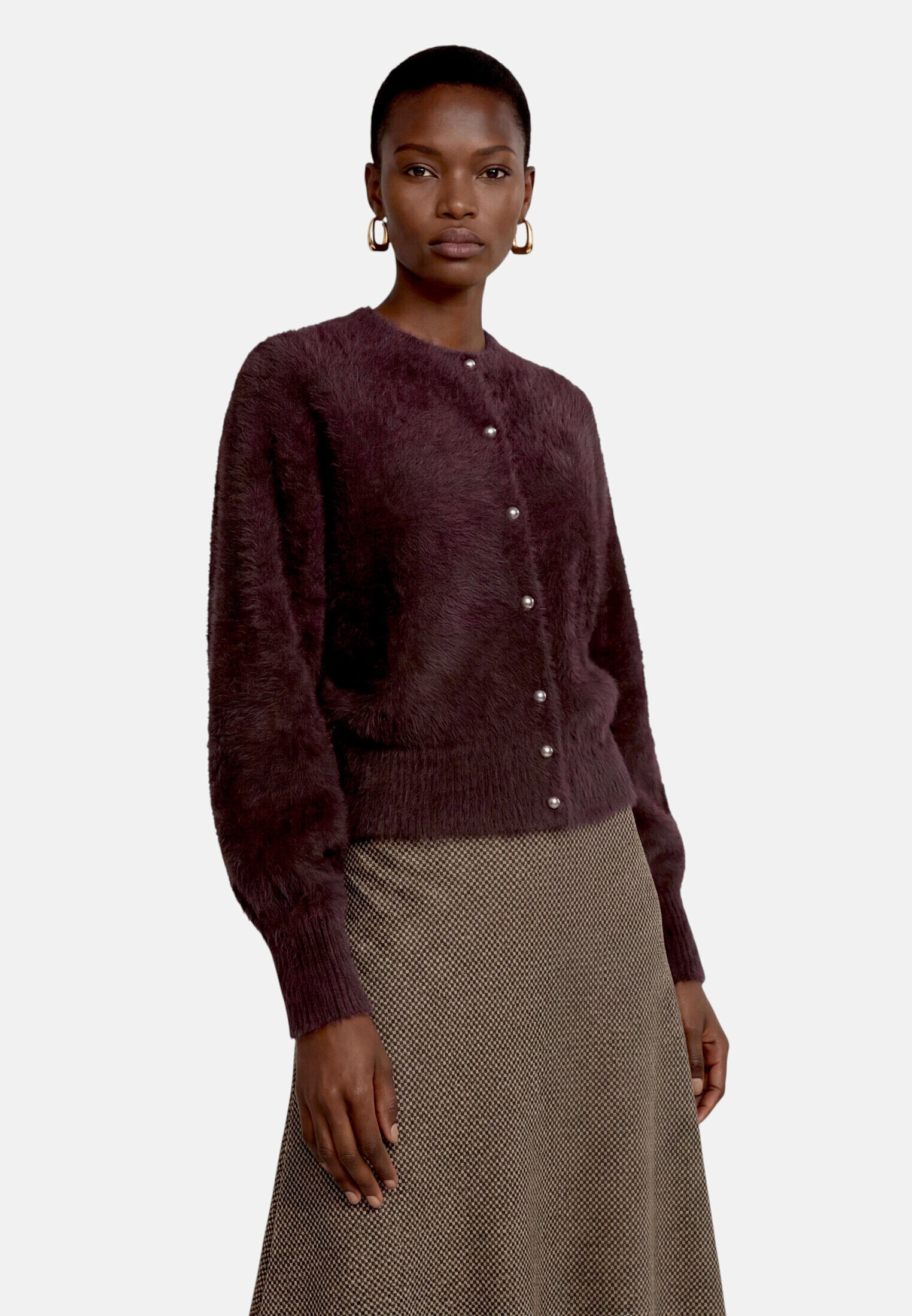 Zero Strickjacke »Damen mit Fledermausärmeln« 1 Plain/ ohne Details