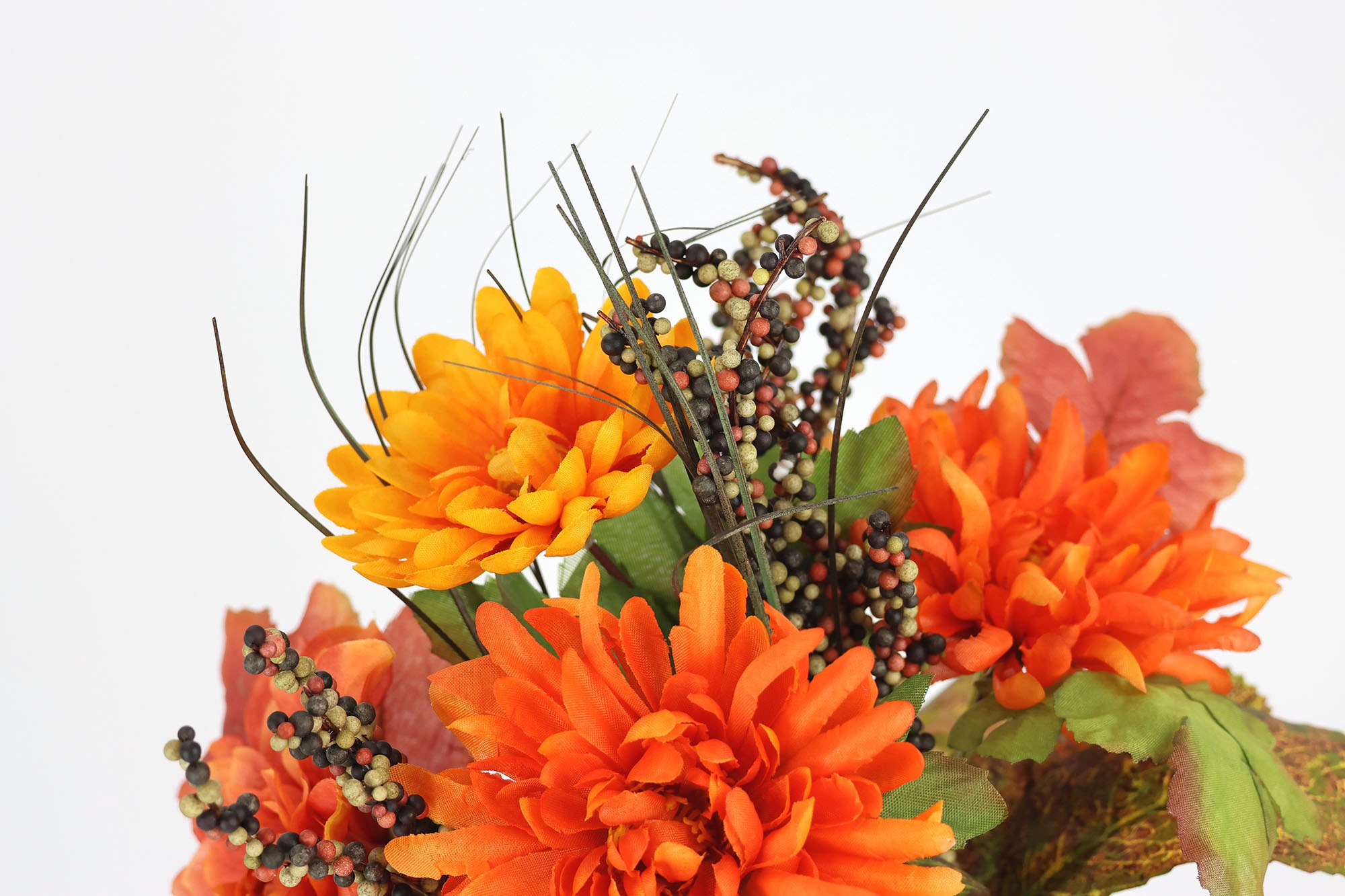 I.GE.A. Kunstblume "Dahlien-Gesteck im Topf", Mit Beeren Blume Dekoblume Ge günstig online kaufen