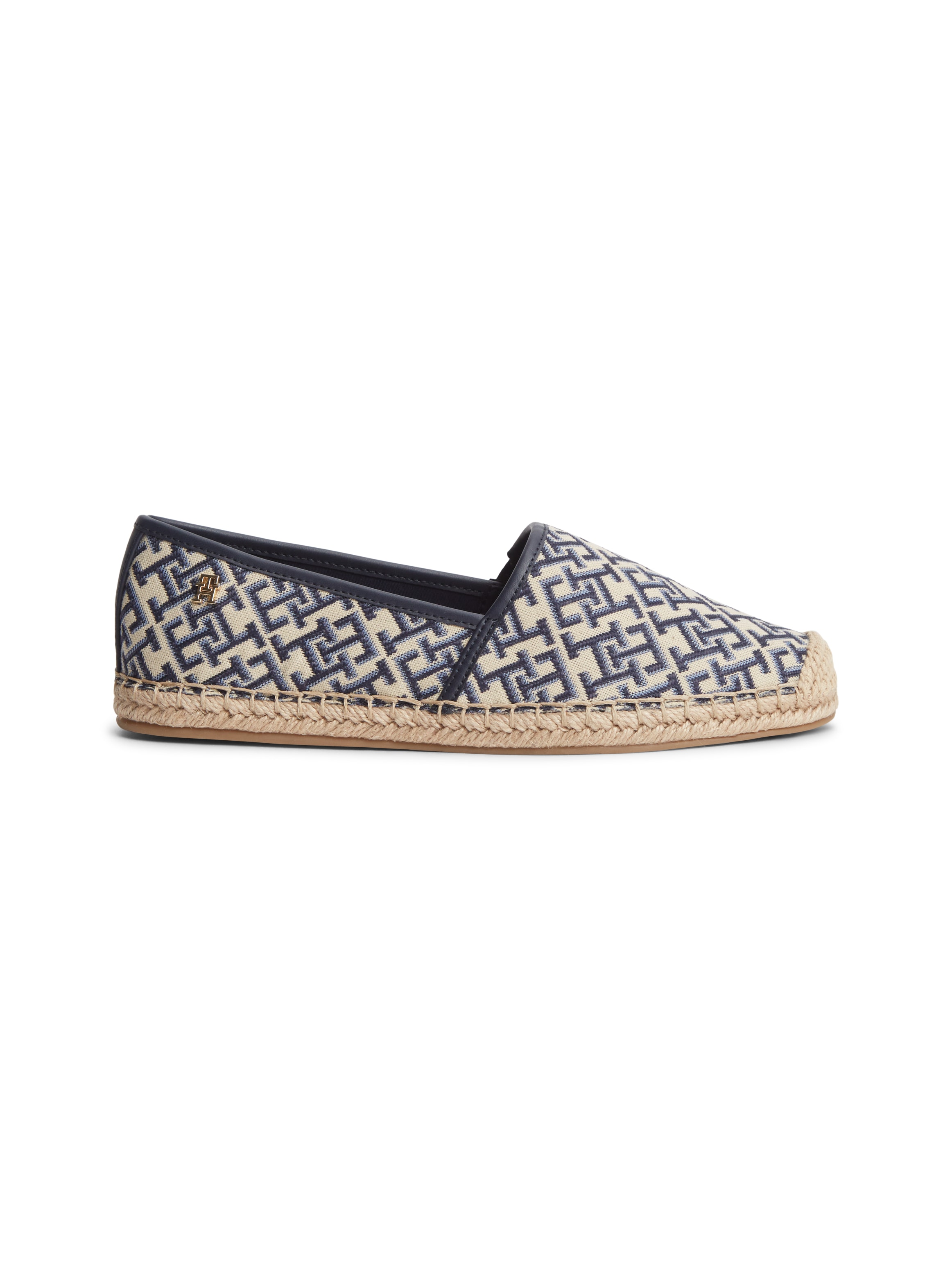 Tommy Hilfiger Espadrille »TH MONOGRAM JACQUARD ESPADRILLE«  Sommerschuh, Slipper mit TH-Allover-Logodruck - schmale Form
