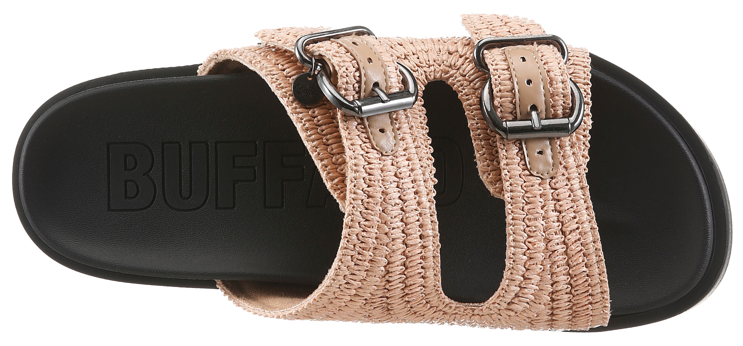 Buffalo Pantolette  Sommerschuh, Mules, Strandschuh, Schlupfschuh in Ethno-Optik