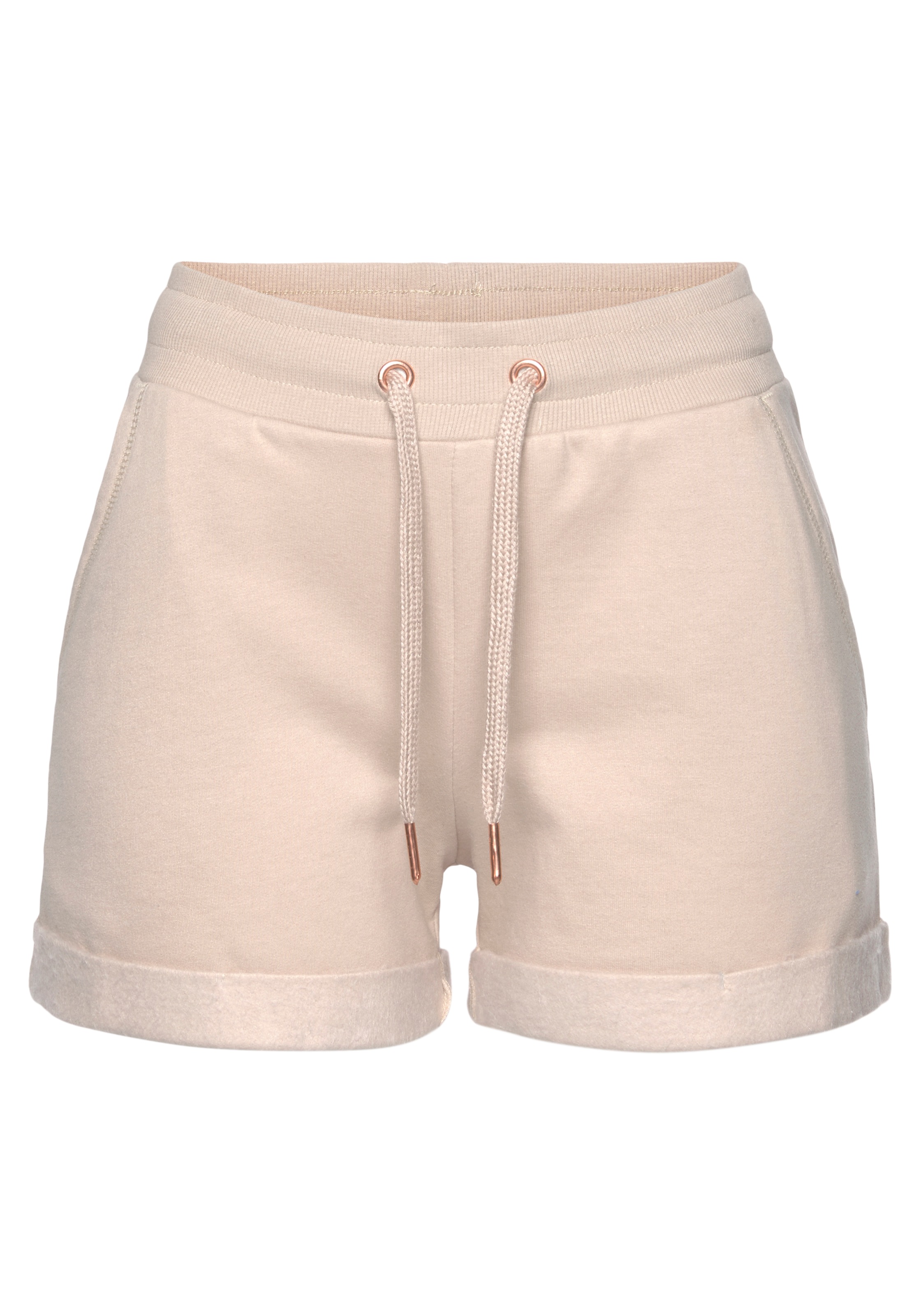LASCANA Shorts, mit Rippbündchen und Umschlagsaum, Loungewear günstig online kaufen