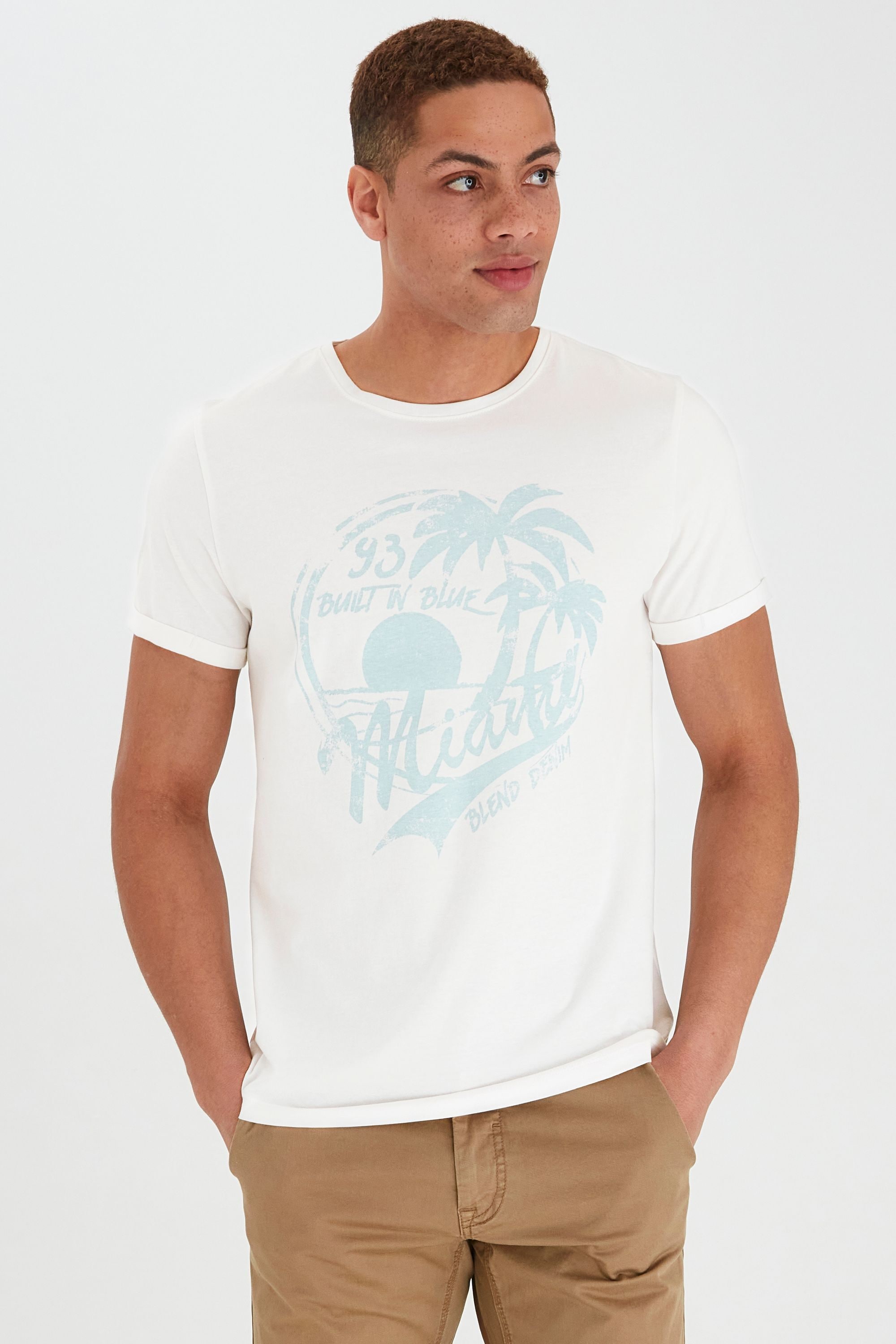 Blend Rundhalsshirt "BHPerry" Kurzarmshirt mit Frontprint günstig online kaufen