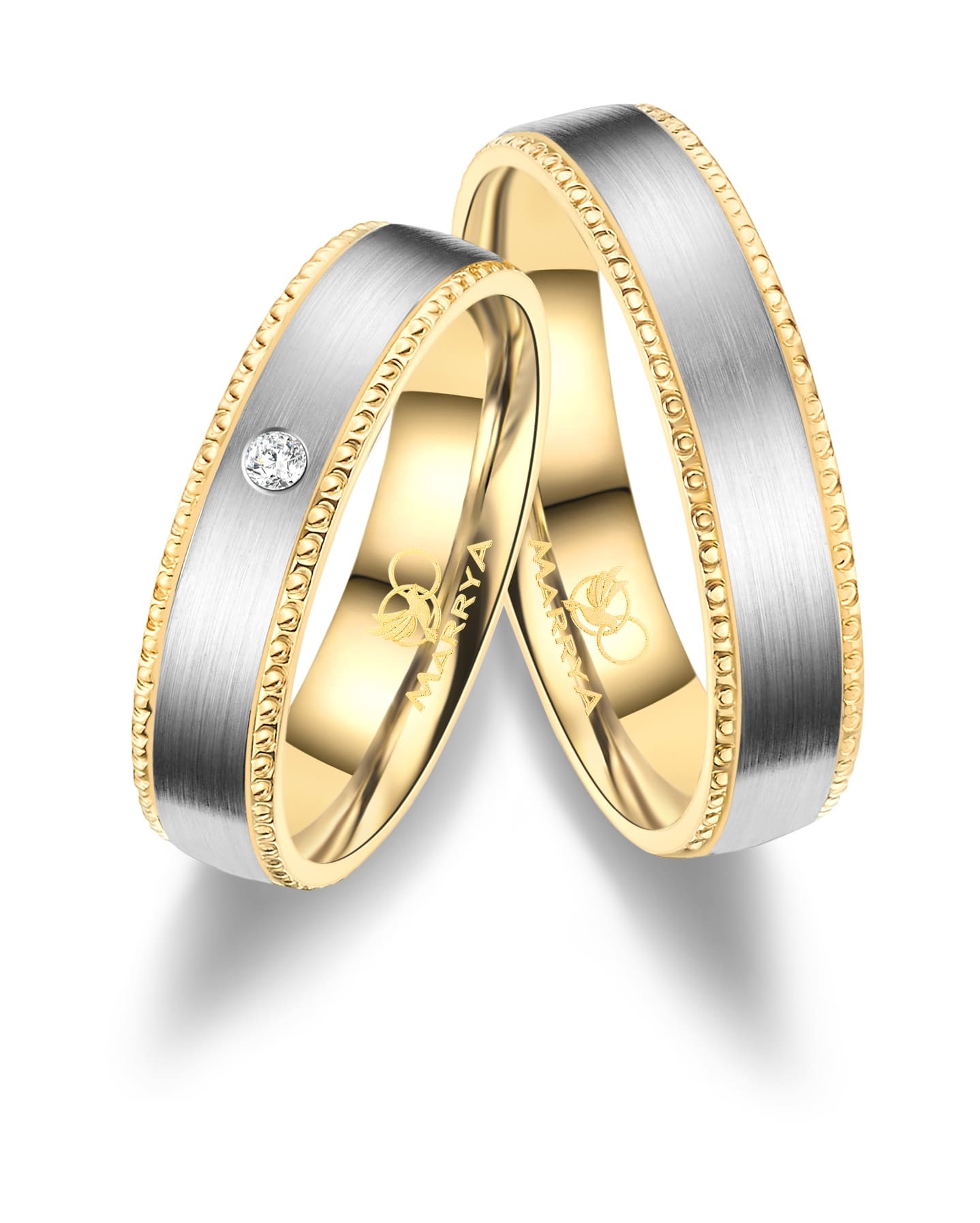 Marrya Partnerring »Diamant Titan Ringe Trauringe Eheringe Partnerringe«