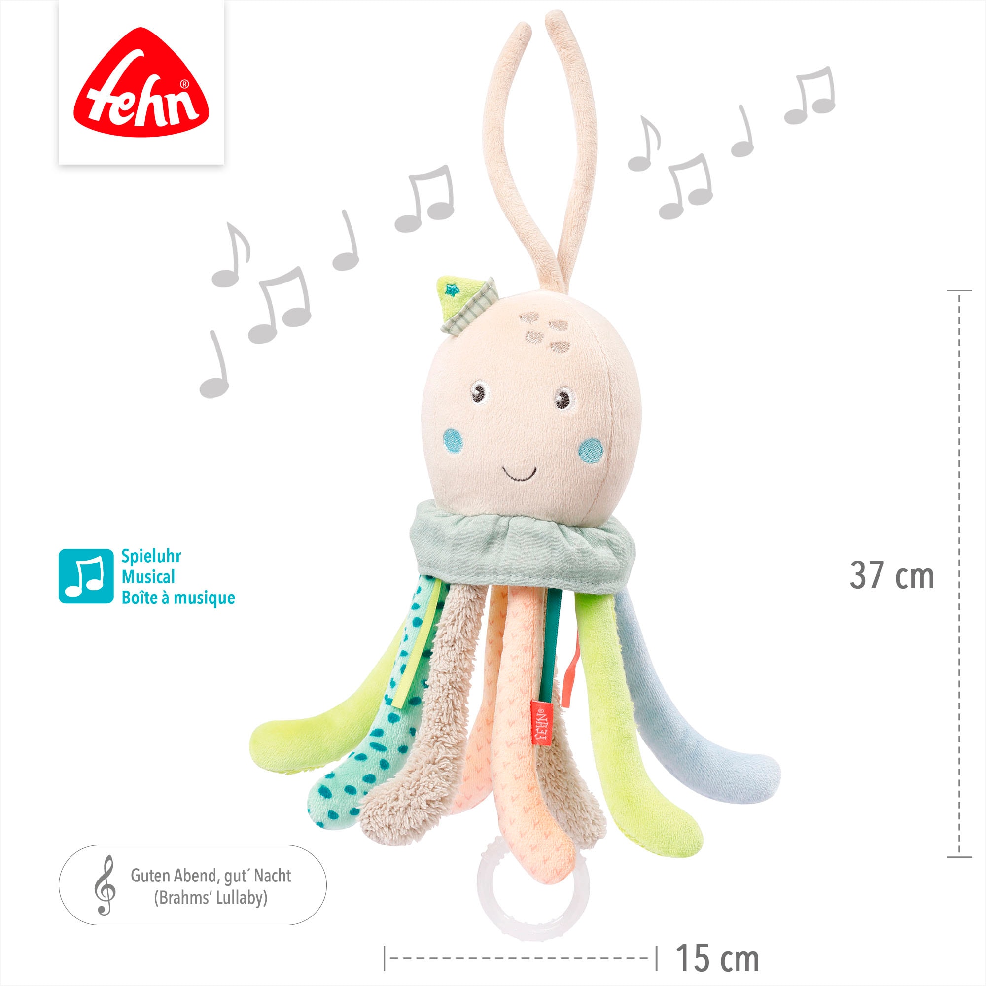 Fehn Spieluhr »Meereskinder, Oktopus«, mit herausnehmbarem Spielwerk