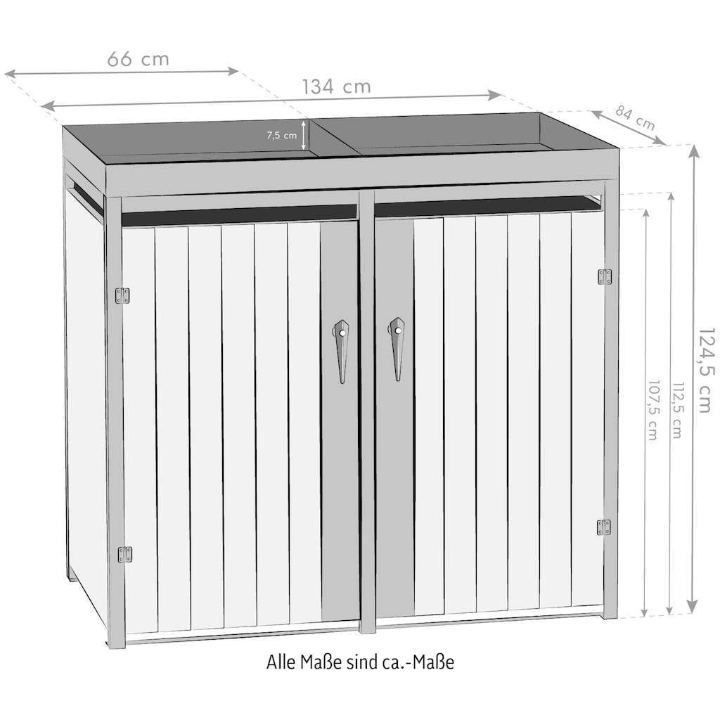 WESTMANN Mülltonnenbox »WMHHWTC-51«