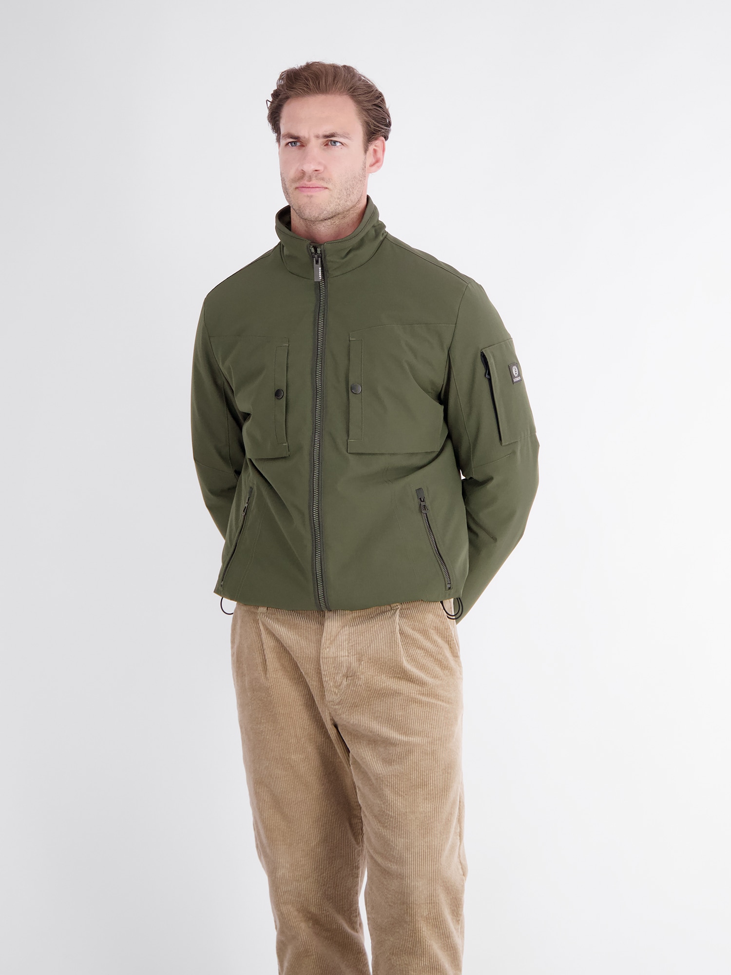LERROS Outdoorjacke »Sportive Jacke aus flexibler Kunstfaser mit Fütterung« ohne Kapuze