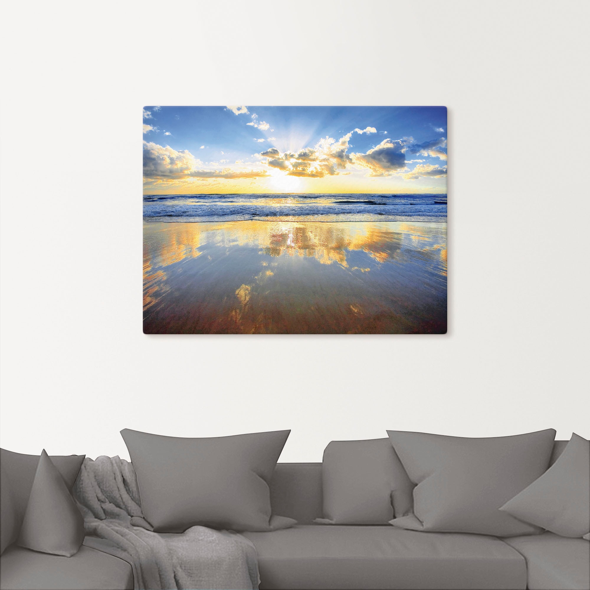 Artland Wandbild »Sonnenaufgang über dem Ozean«, Himmel, (1 St.), als Alubild, Outdoorbild, Leinwandbild, Poster, Wandaufkleber