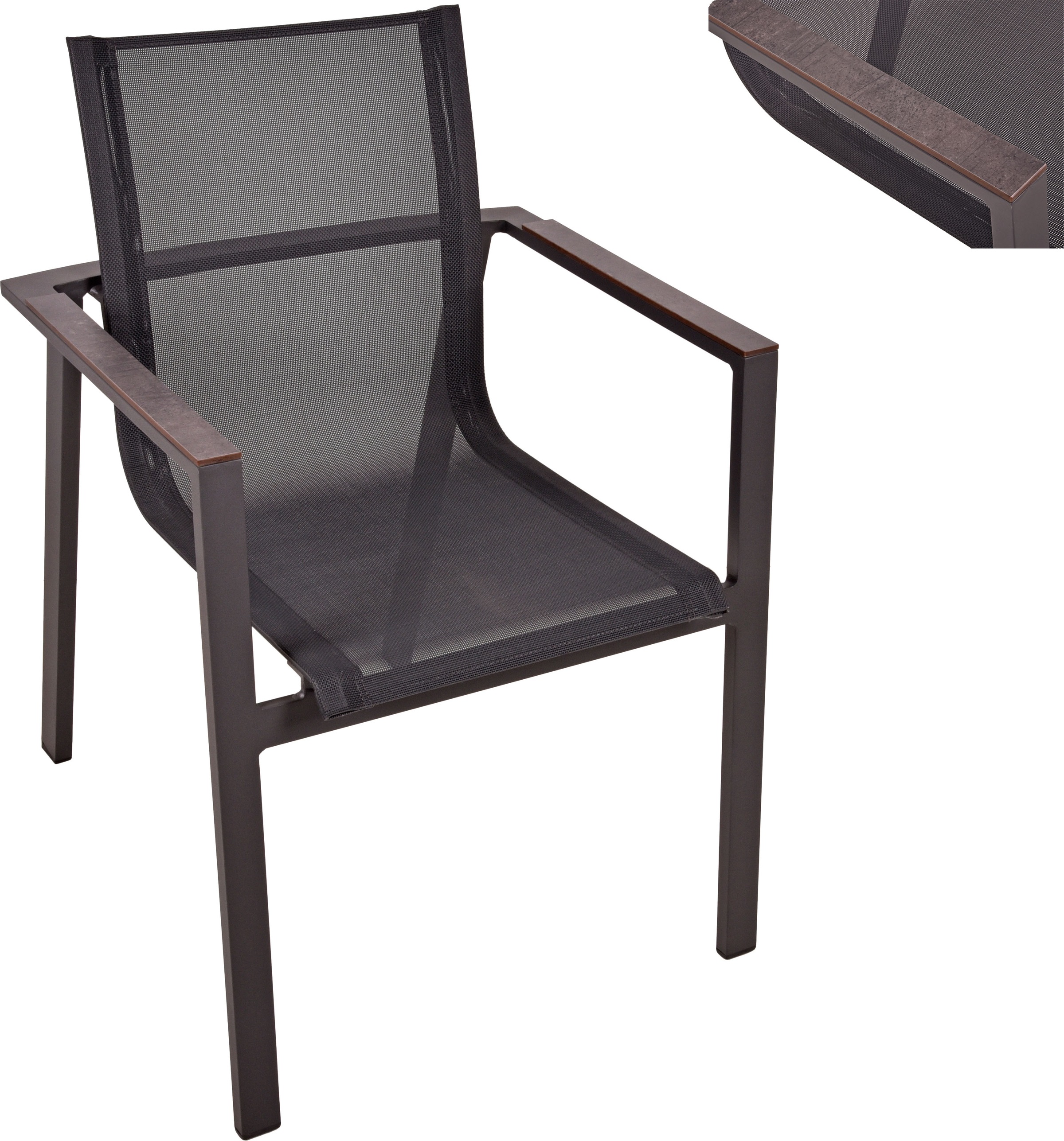 Garden Pleasure Stapelstuhl »SOPHIA, 2er Set«, (Set), 2 St., stapelbar