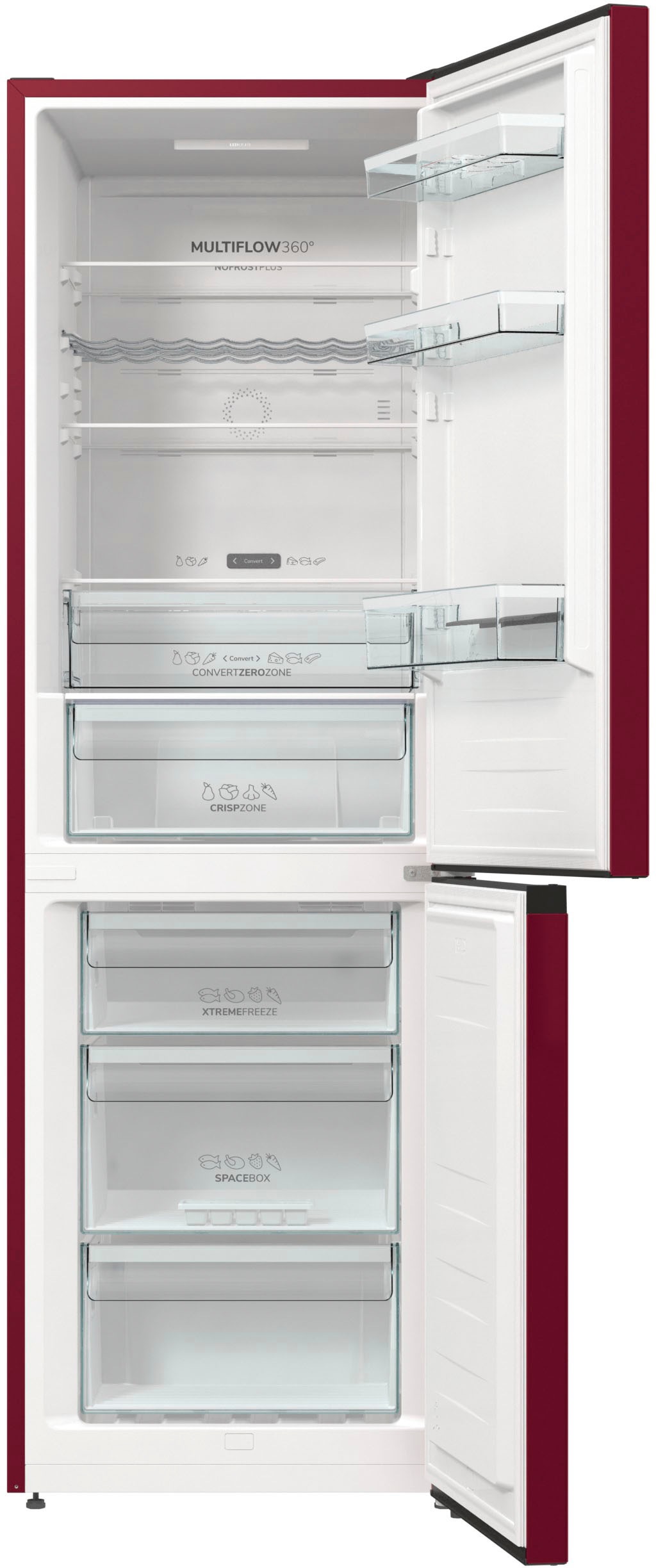 GORENJE Kühl-/Gefrierkombination »NK79C0D«, NK79C0DR, 185 cm hoch, 60 cm breit, 4 Jahre Herstellergarantie