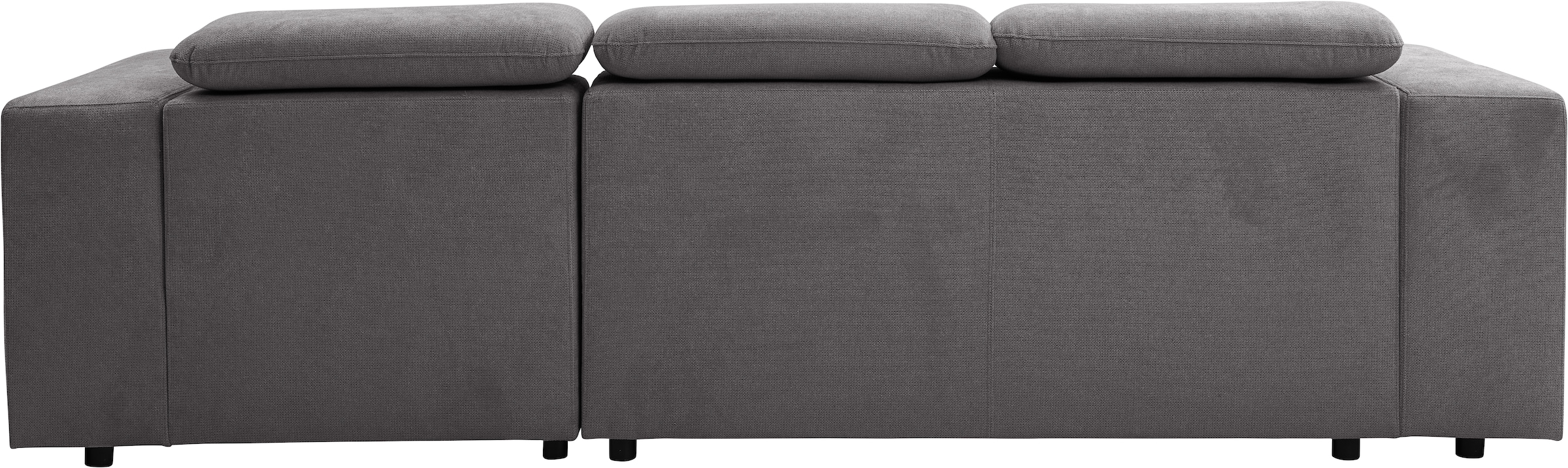 WERK2 Ecksofa »Cherry, modernes Sofa mit Komfortfunktionen, Breite 270cm, L-Form,«, bequem, mit verstellbaren Kopfteilen, Schlaffunktion und Bettkasten