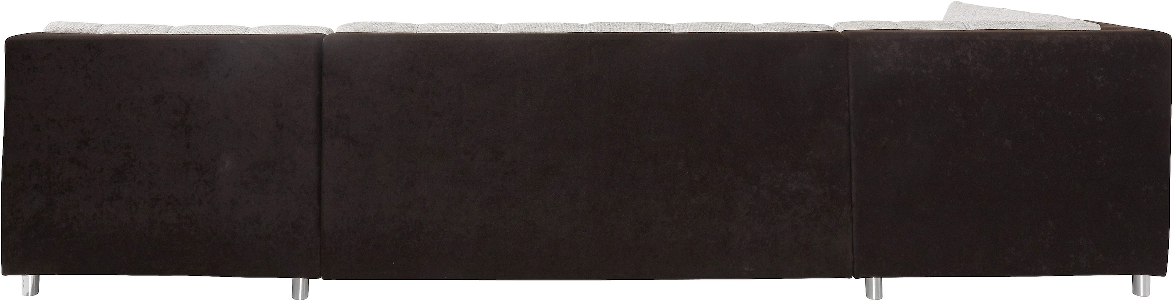 DOMO collection Wohnlandschaft »Treviso incl. Zierkissen, moderne Steppung, XXL: B/T/H: 364/201/83 cm«, wahlweise mit Bettfunktion, in vielen Bezugsarten auch in Cord U-Form