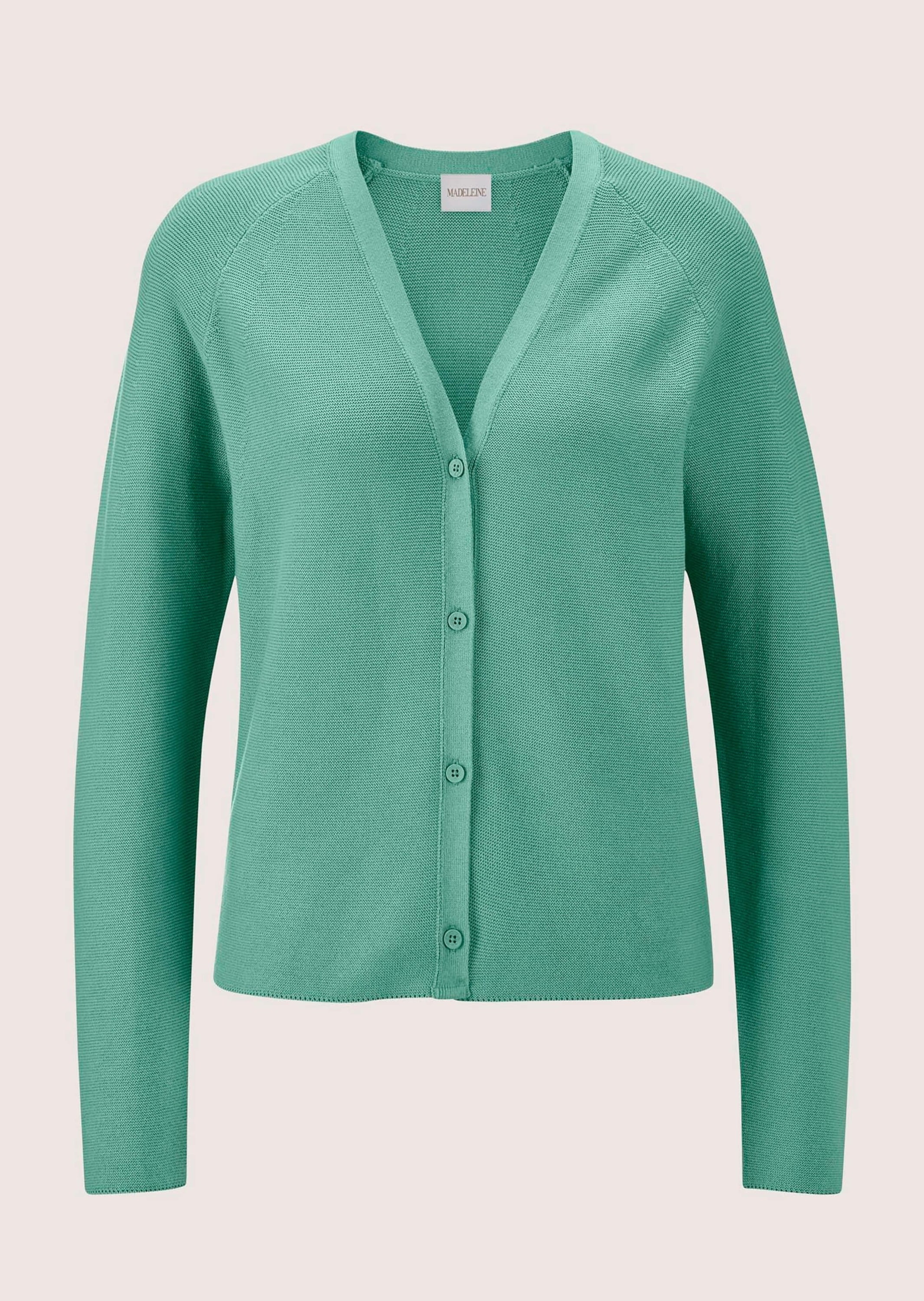 MADELEINE Strickjacke "Strickjacke Modische Strickjacke mit V-Ausschnitt"