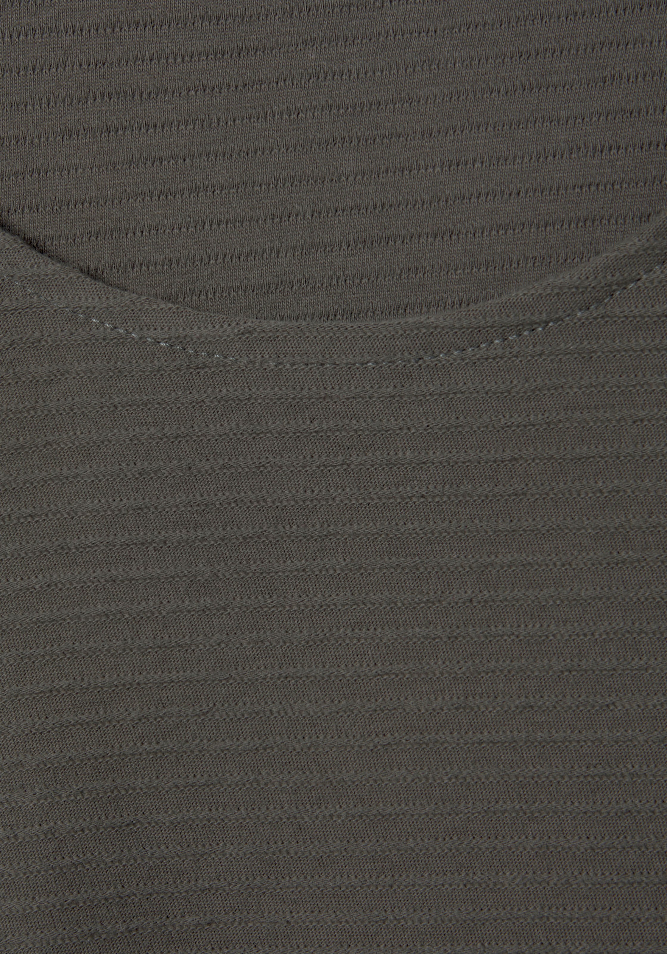 LASCANA Langarmshirt, aus strukturierter Ware online kaufen | BAUR | V-Shirts