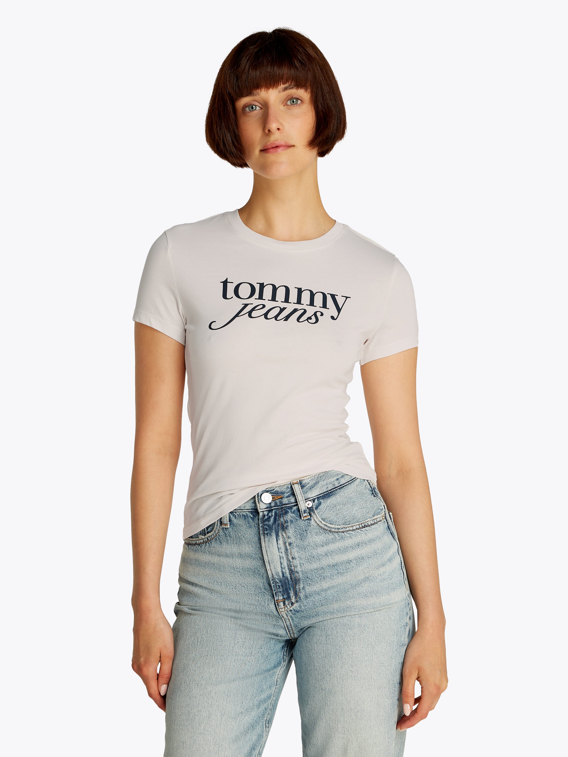 Tommy Jeans Curve Rundhalsshirt "Shirt TJW SLIM ESSENTIAL", in Großen Größe günstig online kaufen