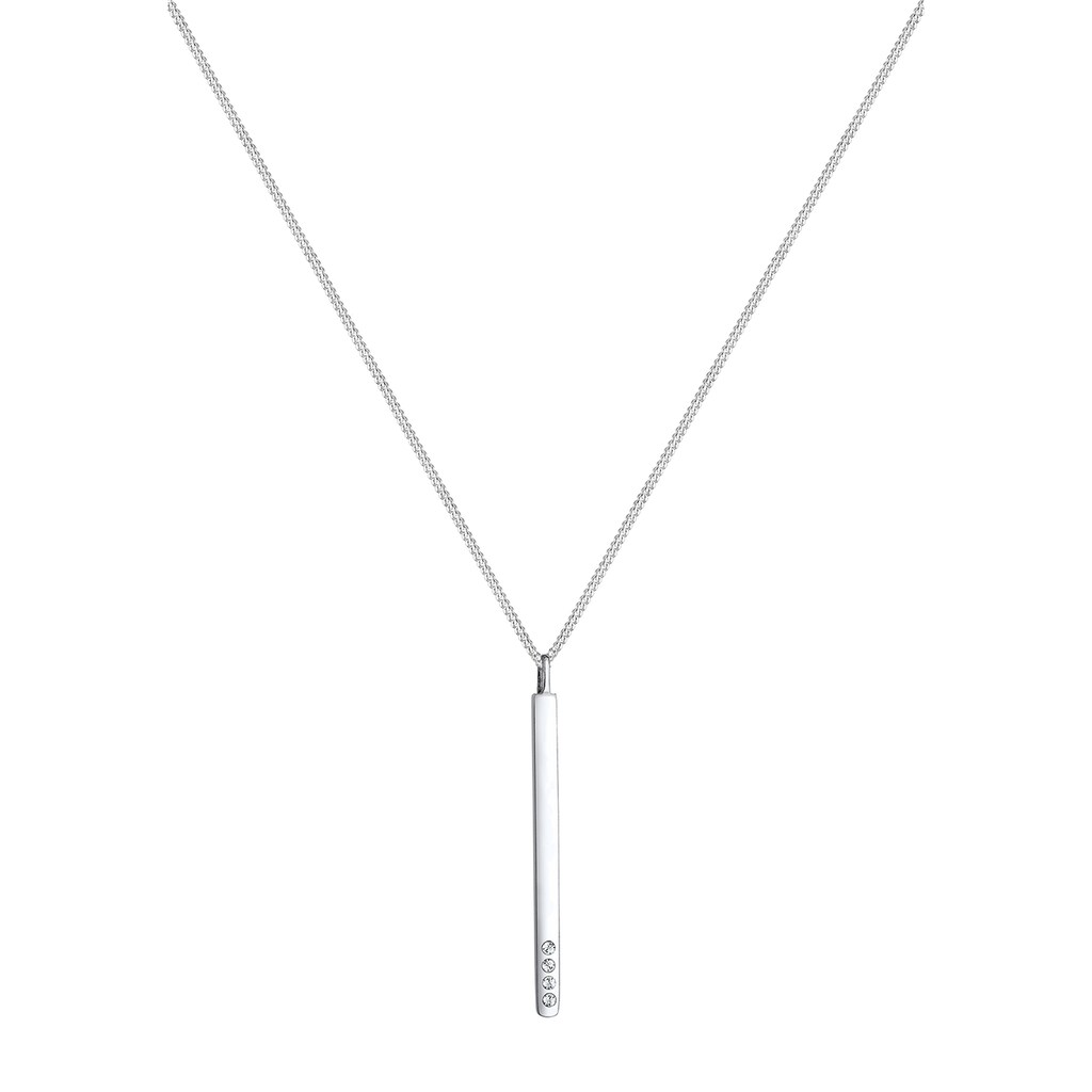 Elli Collierkettchen »Stab Geo Kristalle 925 Sterling Silber«