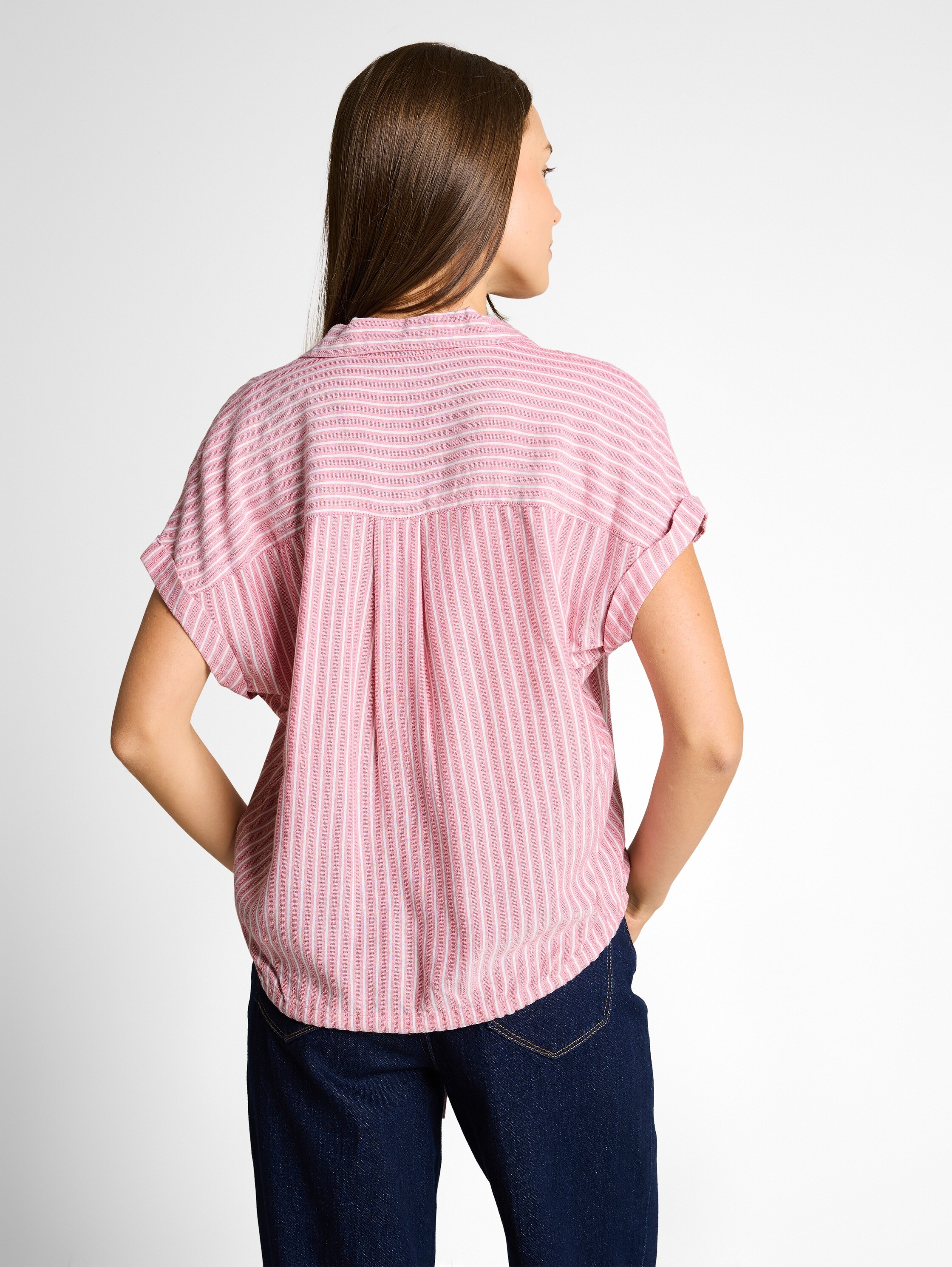 TOM TAILOR Klassische Bluse mit Streifen Muster günstig online kaufen