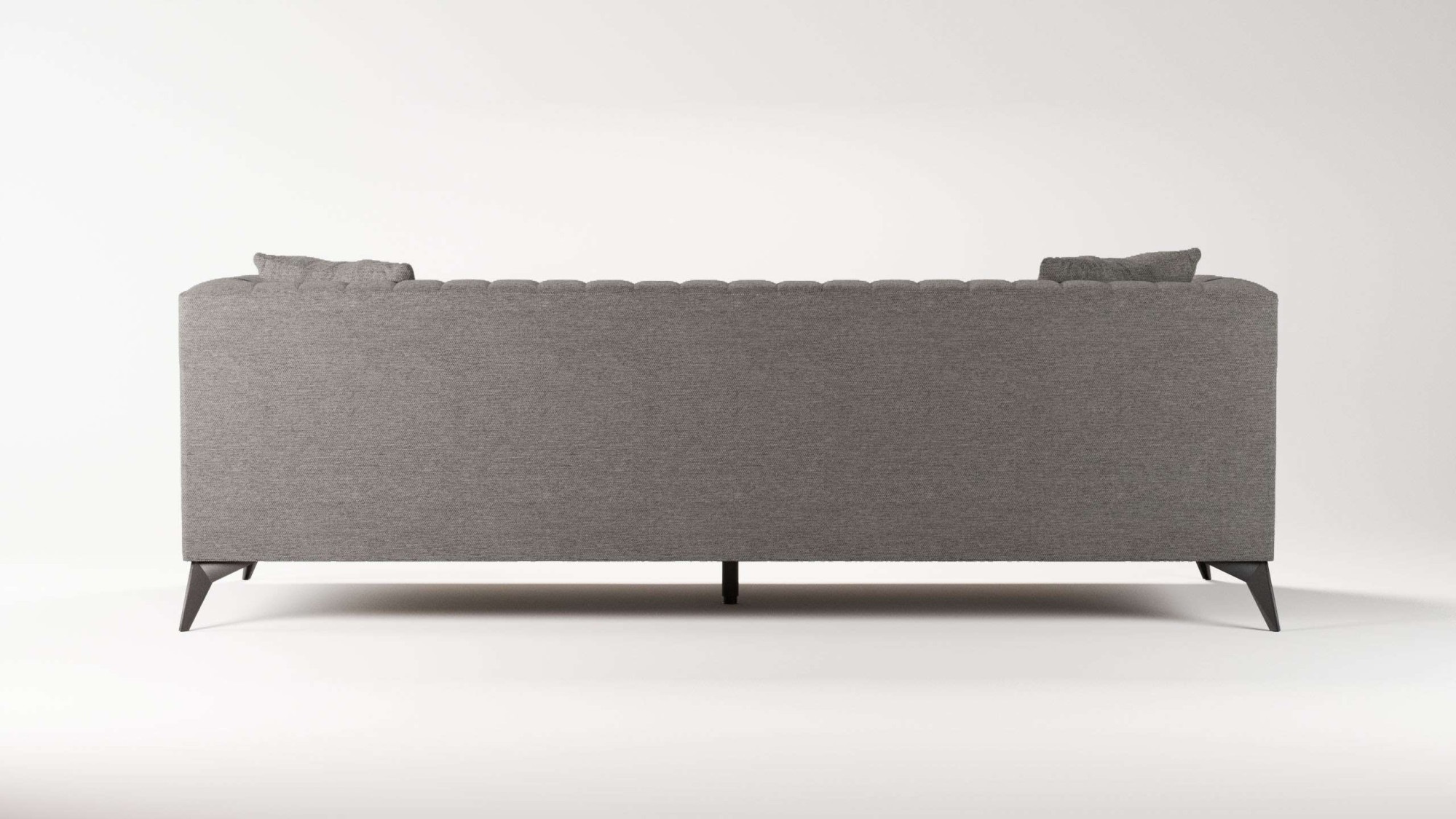 Places of Style 4-Sitzer »MATTHEW elegantes Designsofa, Maße B/T/H: 231/86/74 cm«, XXL, Steppung im Rücken, lose Sitzkissen, incl 2. Zierkissen
