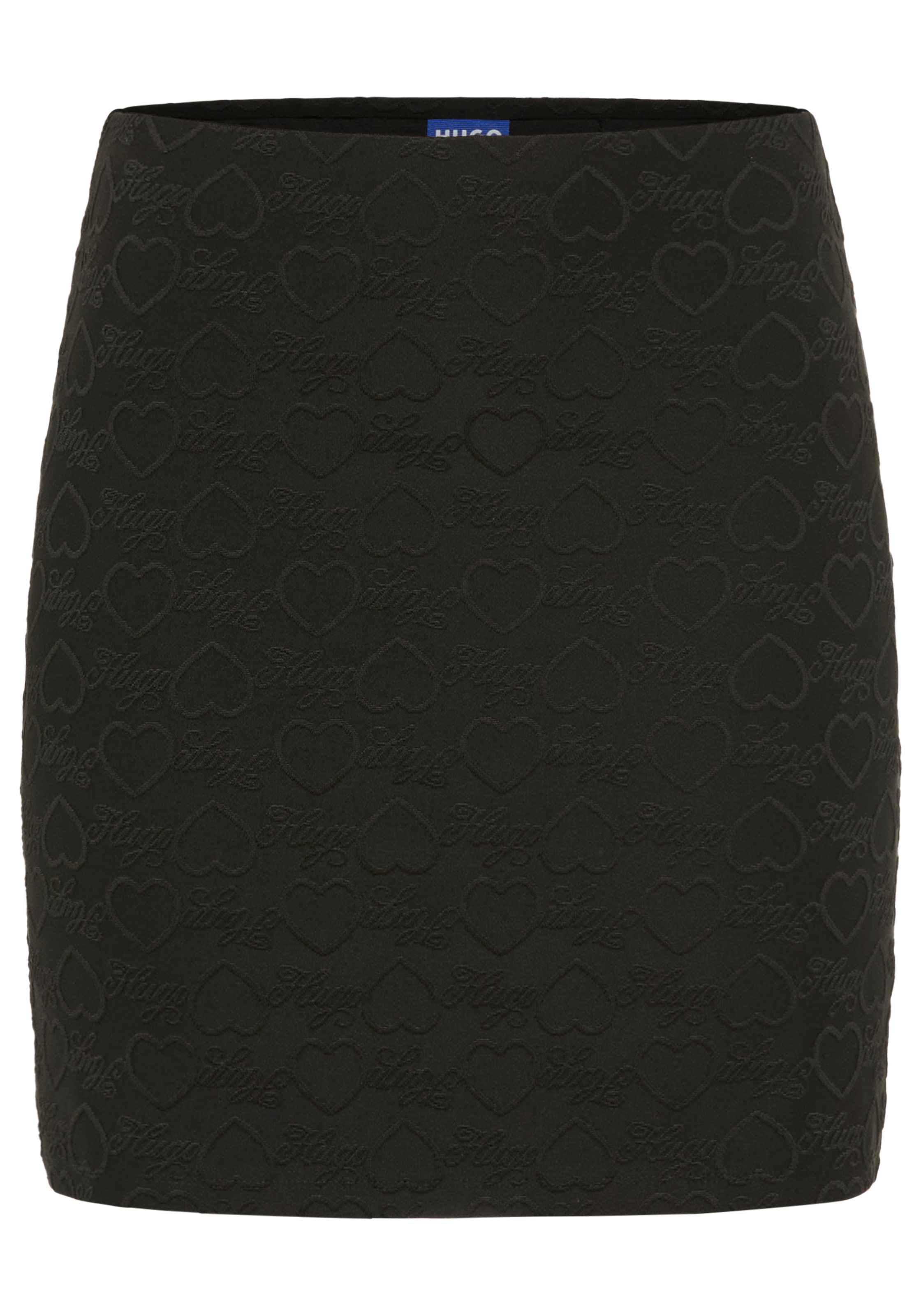 HUGO Blue Minirock »Nappley« mit Herz-Logo-Jacquard