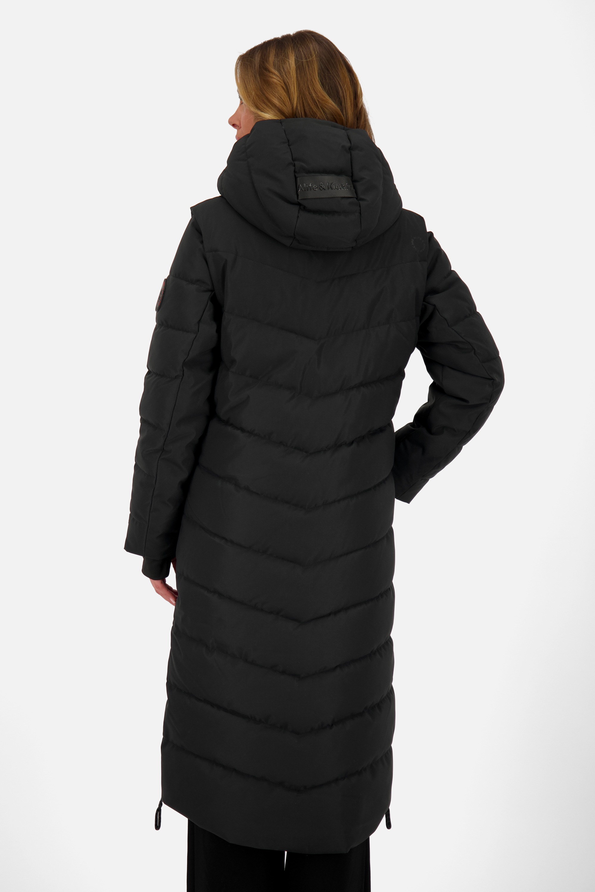 Alife & Kickin Steppjacke »Damen NellyAK A«, mit Kapuze, Mantel & Weste in einem, mit abnehmbaren Ärmeln in schmaler Passform