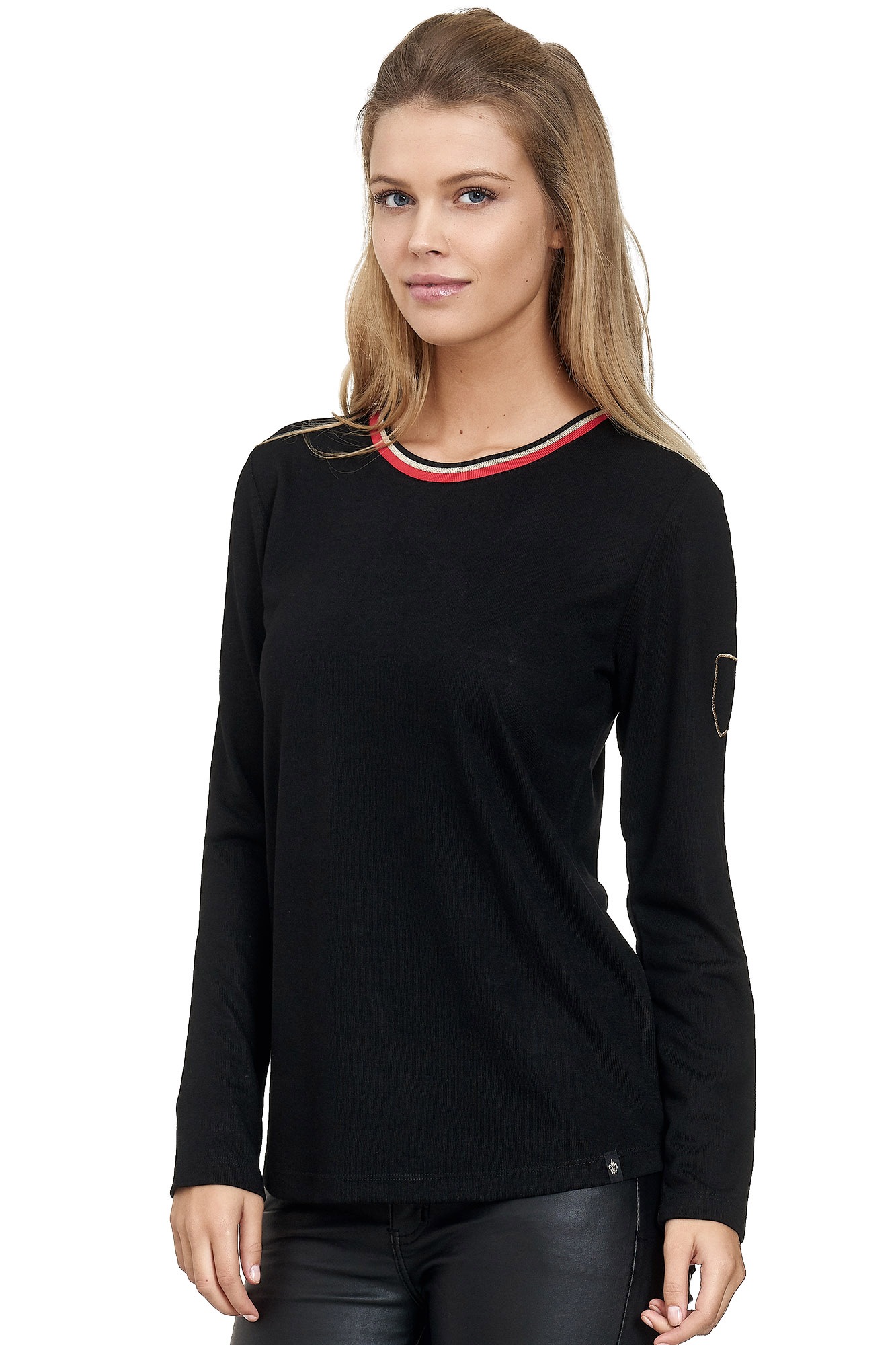 Decay Langarmshirt, mit Rundhals-Ausschnitt
