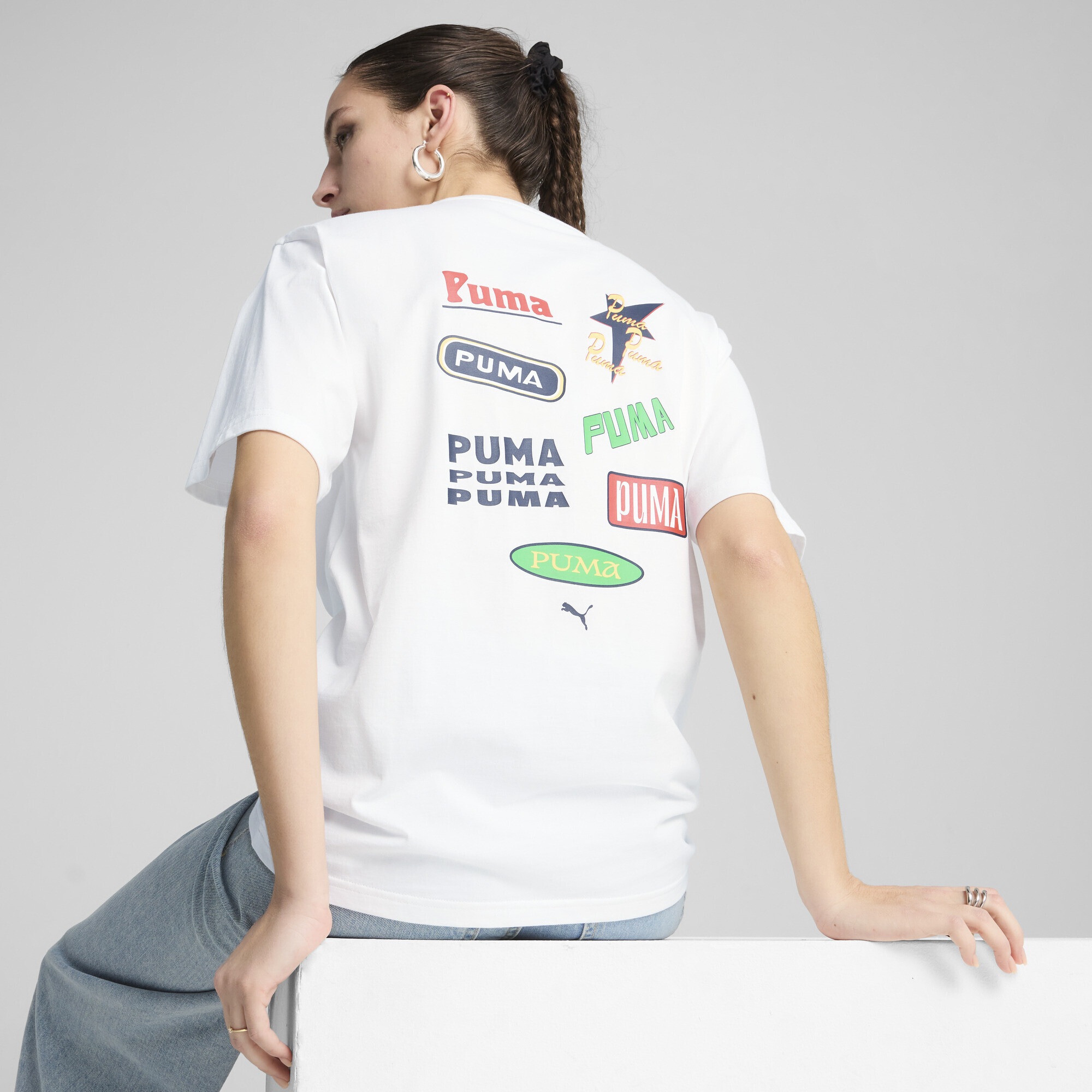 PUMA T-Shirt »Wardrobe Essentials Relaxed Graphic T-Shirt Damen«