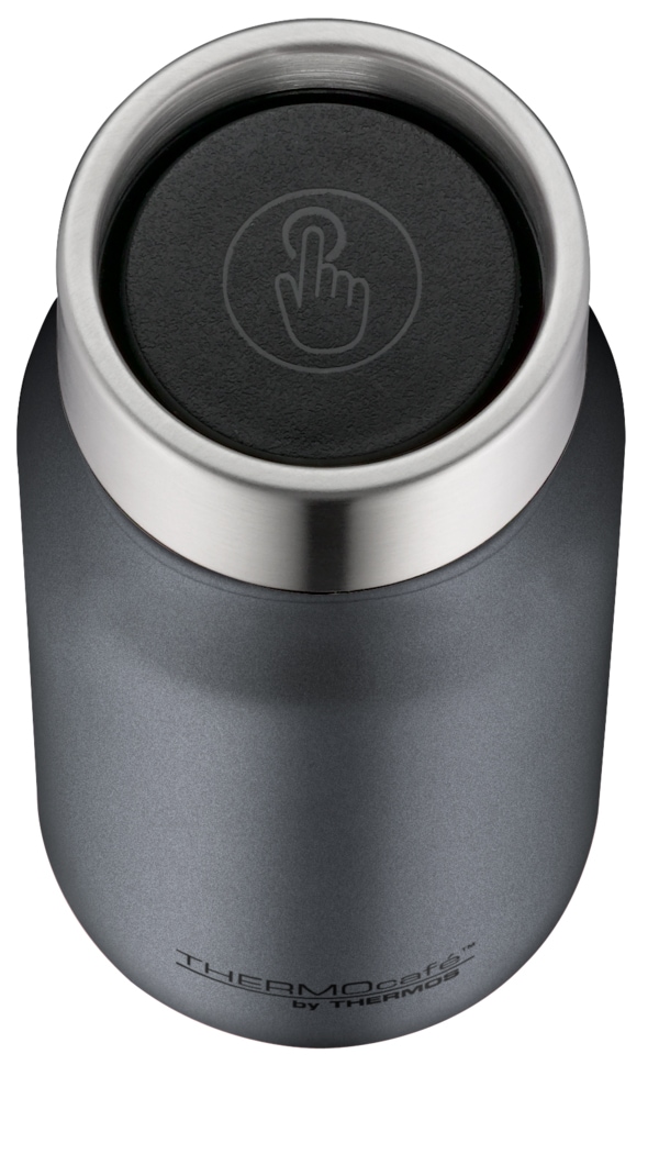 THERMOcafé Thermobecher »TC DRINKING MUG, absolut dicht, spülmaschinenfest«, (1 tlg.), 0,35l, 8h heiß & 16h kalt, zerlegbares Push Button Lid