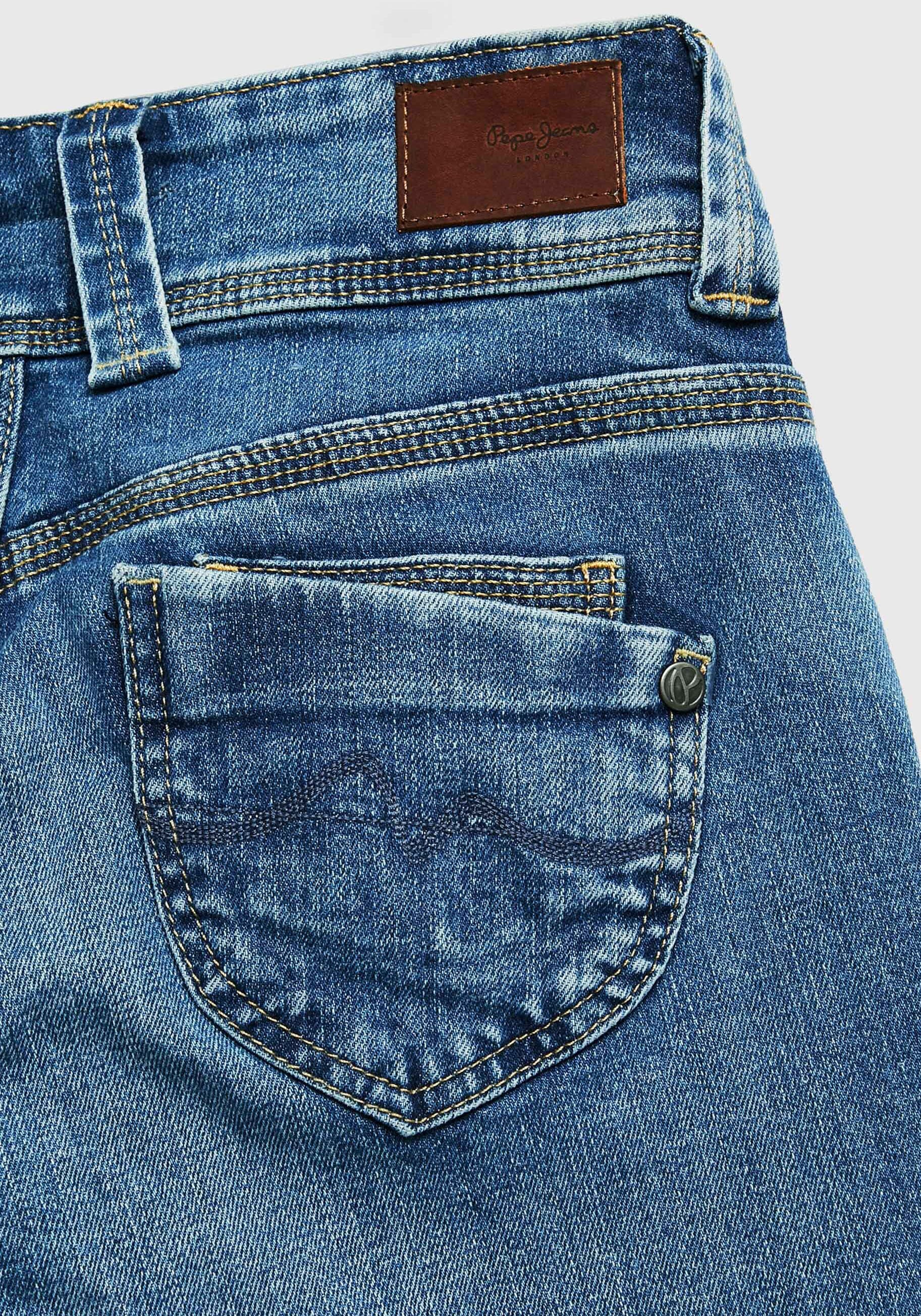 Badge BAUR mit Pepe Jeans Regular-fit-Jeans »VENUS«, | bestellen für