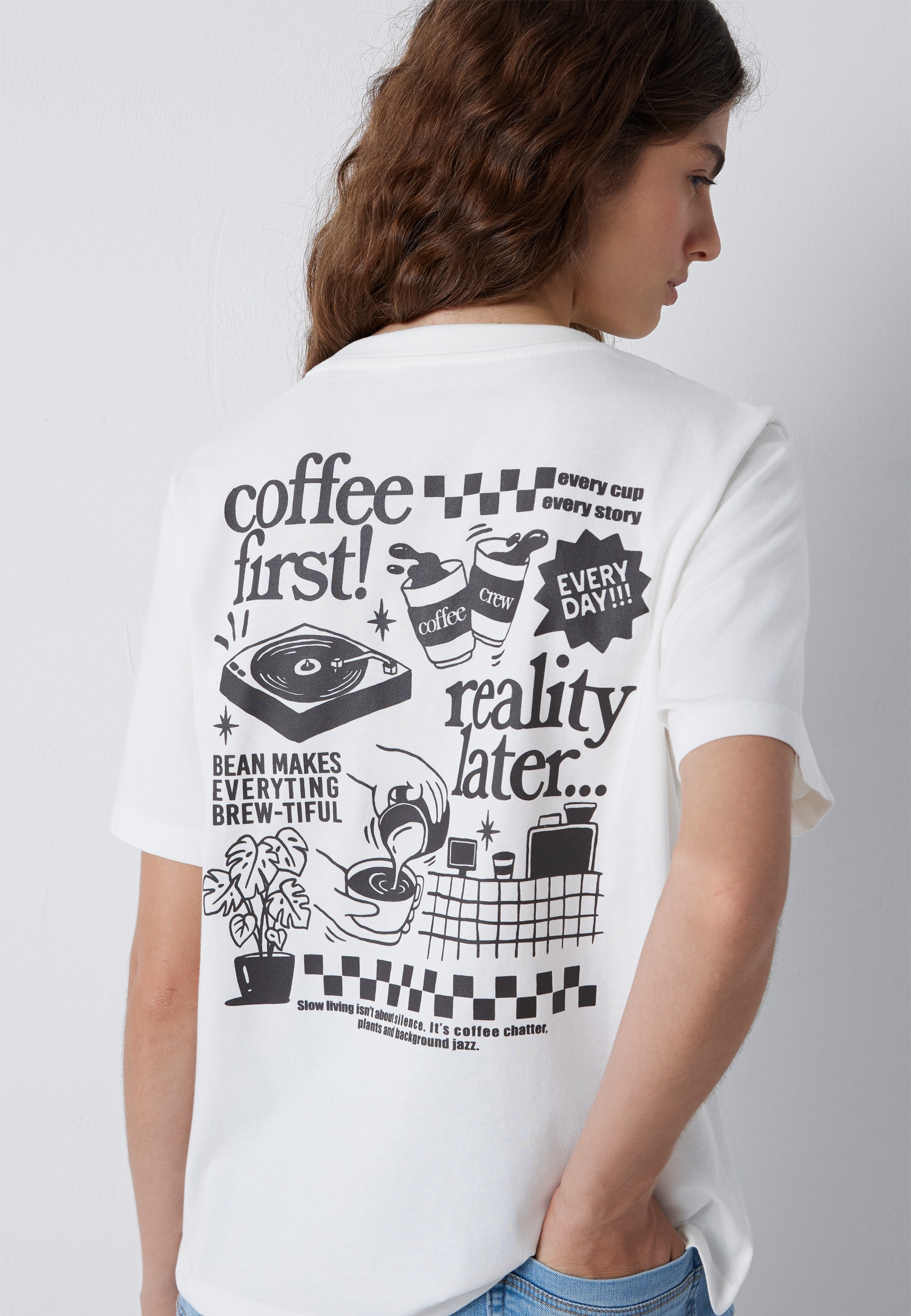 Mavi T-Shirt "SLOGAN PRINTED TSHIRT" T-Shirt mit Backprint