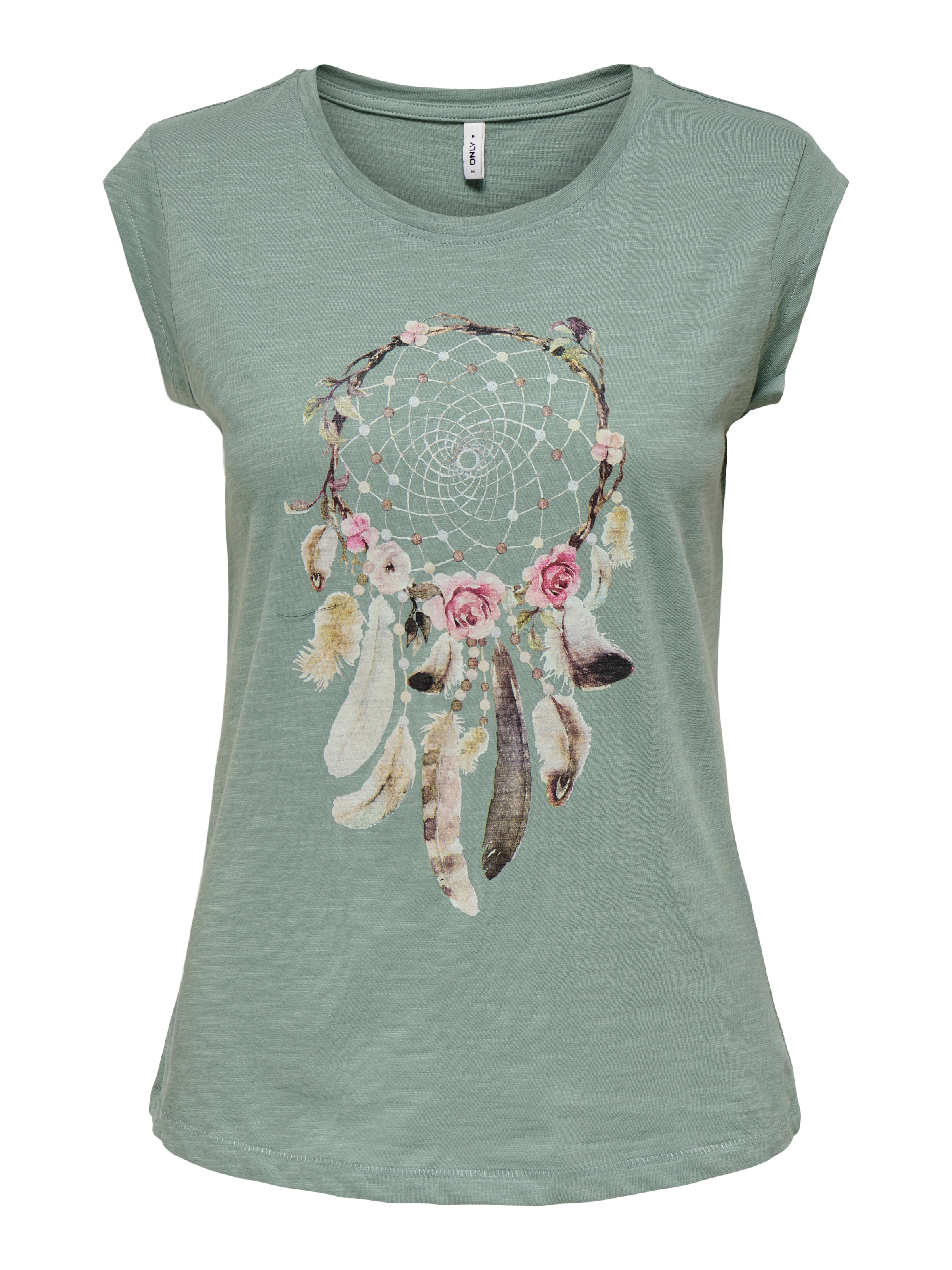 ONLY Kurzarmshirt »ONLBONE S/S FEEL/FEATHERS TOP«