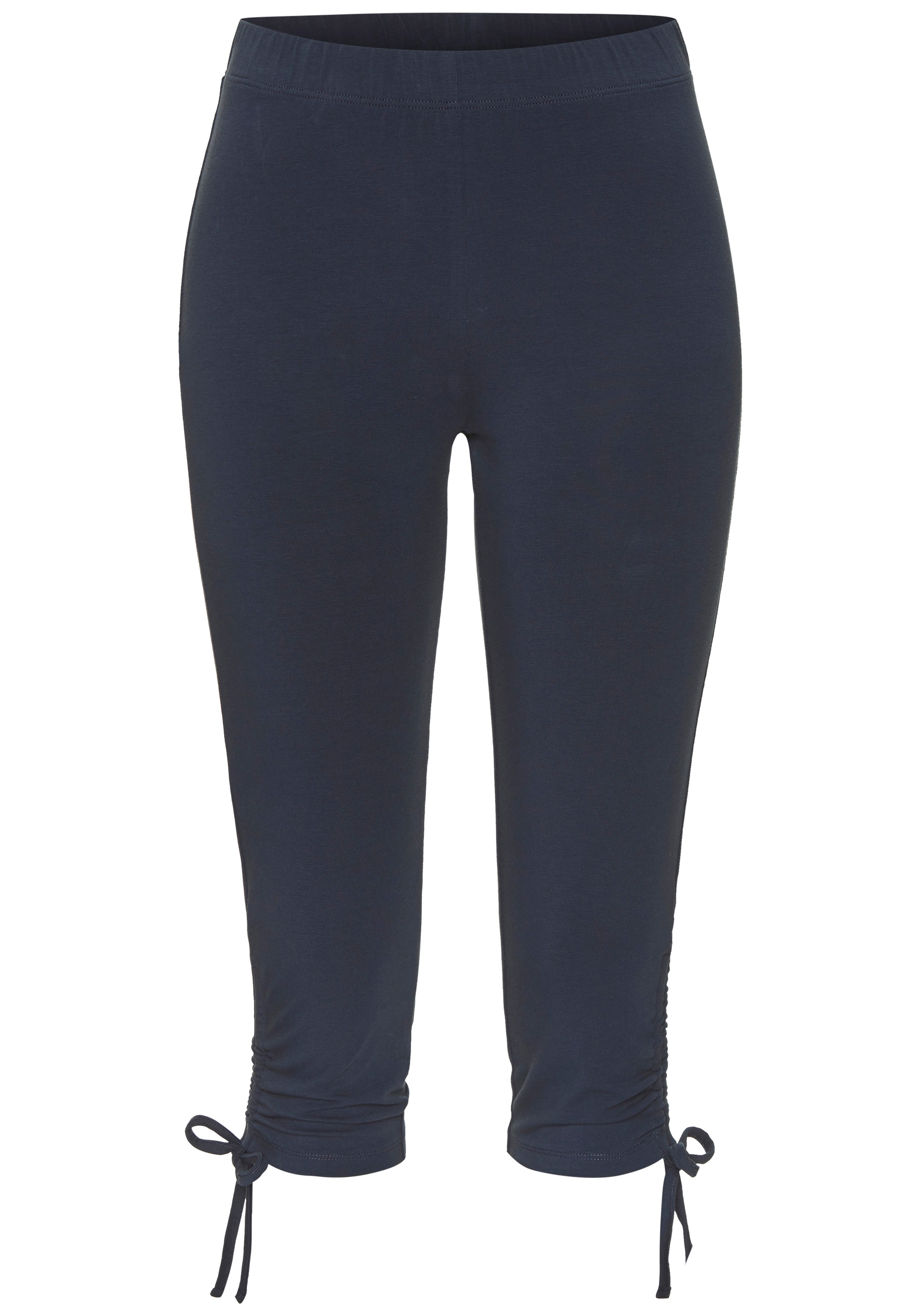 Beachtime Caprileggings mit Raffung, 7/8-Länge, Basic, Stretch günstig online kaufen