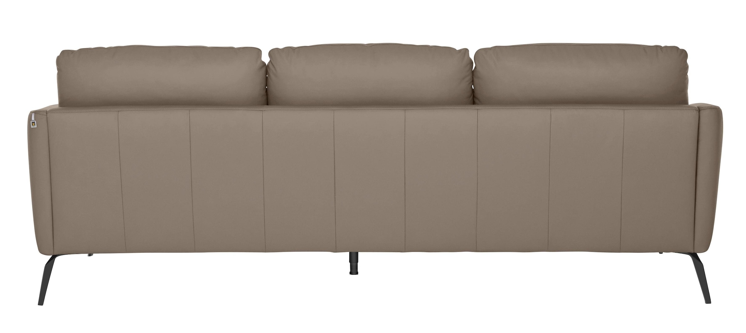 W.SCHILLIG Big-Sofa »softy«, mit dekorativer Heftung im Sitz, Füße schwarz pulverbeschichtet
