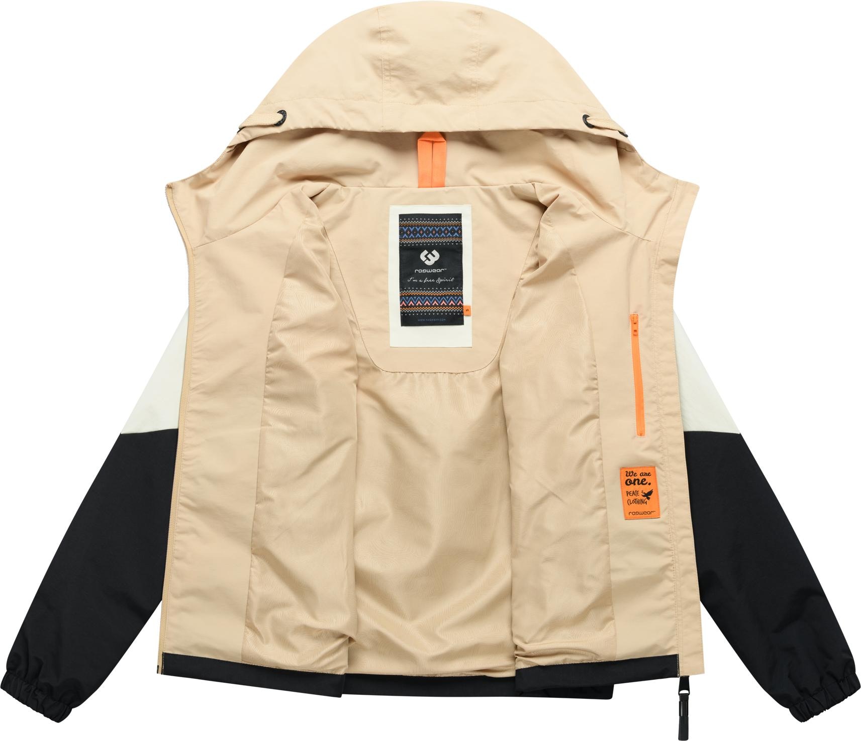 Ragwear Funktionsjacke »Rochele« mit Kapuze wasserdichte Damen Übergangsjacke mit großer Kapuze