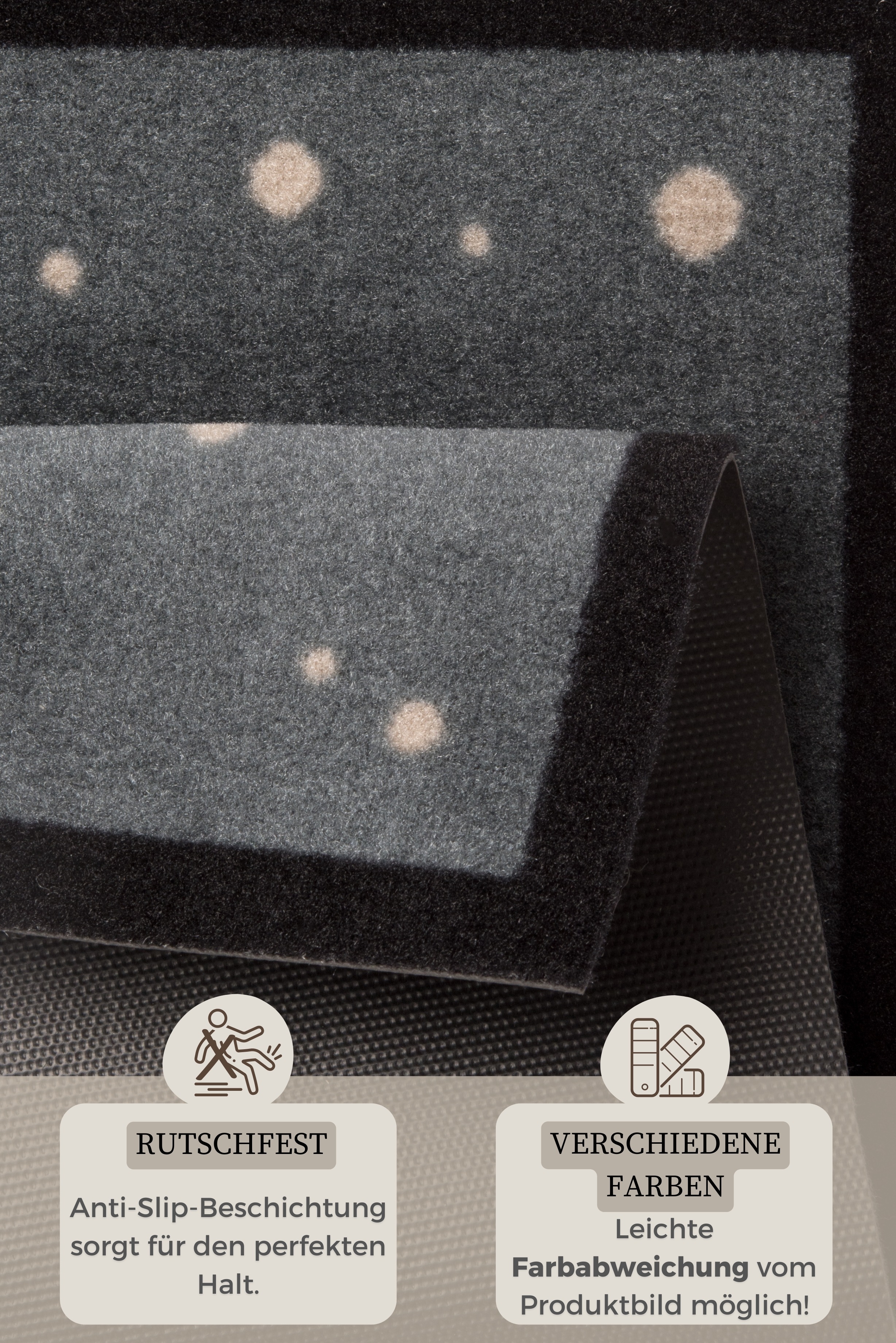 Thumbnail - HANSE Home Fußmatte "Christmas Reindeer, Türmatte" rechteckig 7 mm Höhe In- & Outdoor, Rutschfest, Weihnachten, Waschbar...