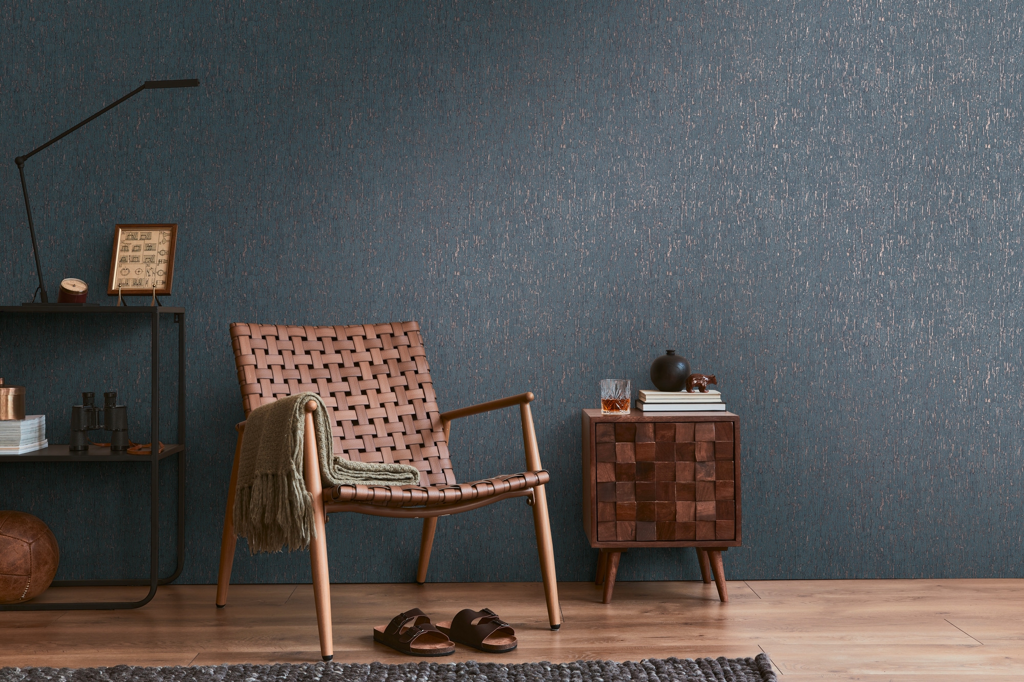 living walls Vliestapete "Smart" leicht glänzend glatt Vliestapete Steintapete für Schlafzimmer Küche Wohnzimmer Stein-Optik
