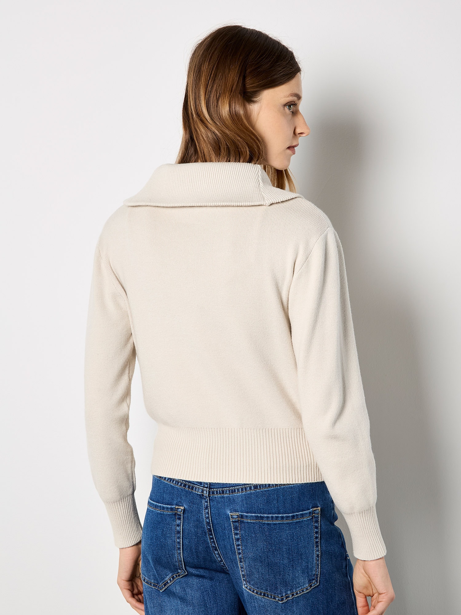 Apricot Strickcape »Strickjacke« mit doppeltem Reißverschluss