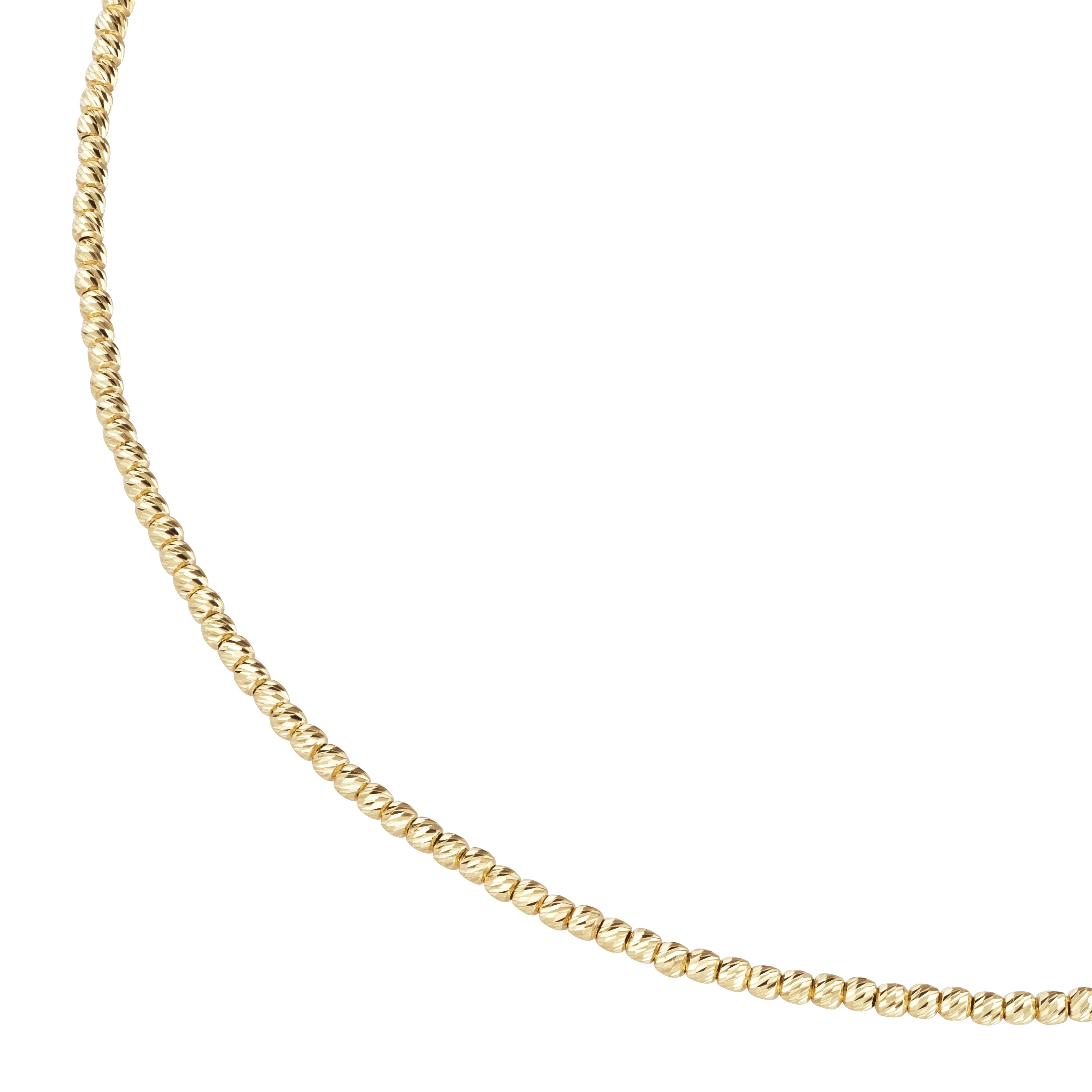 SMART JEWEL Damen Collier "mit facettierten Kugeln, Silber 925", 45cm, Silber 925 (Sterlingsilber), gold, Silber 925 (Sterlingsilber), Halsketten