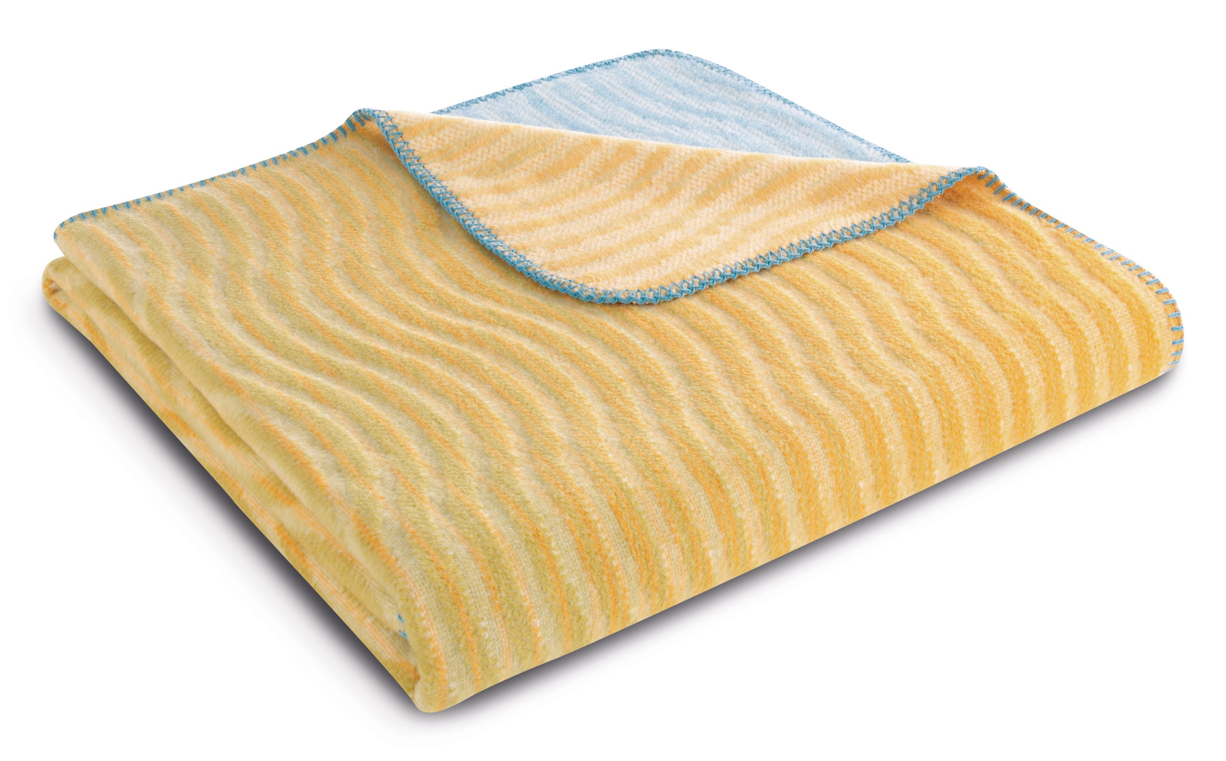 Biederlack Wohndecke »Wohndecke Ocean Nuance« beschwingtes Wellendessin mit Reliefstruktur