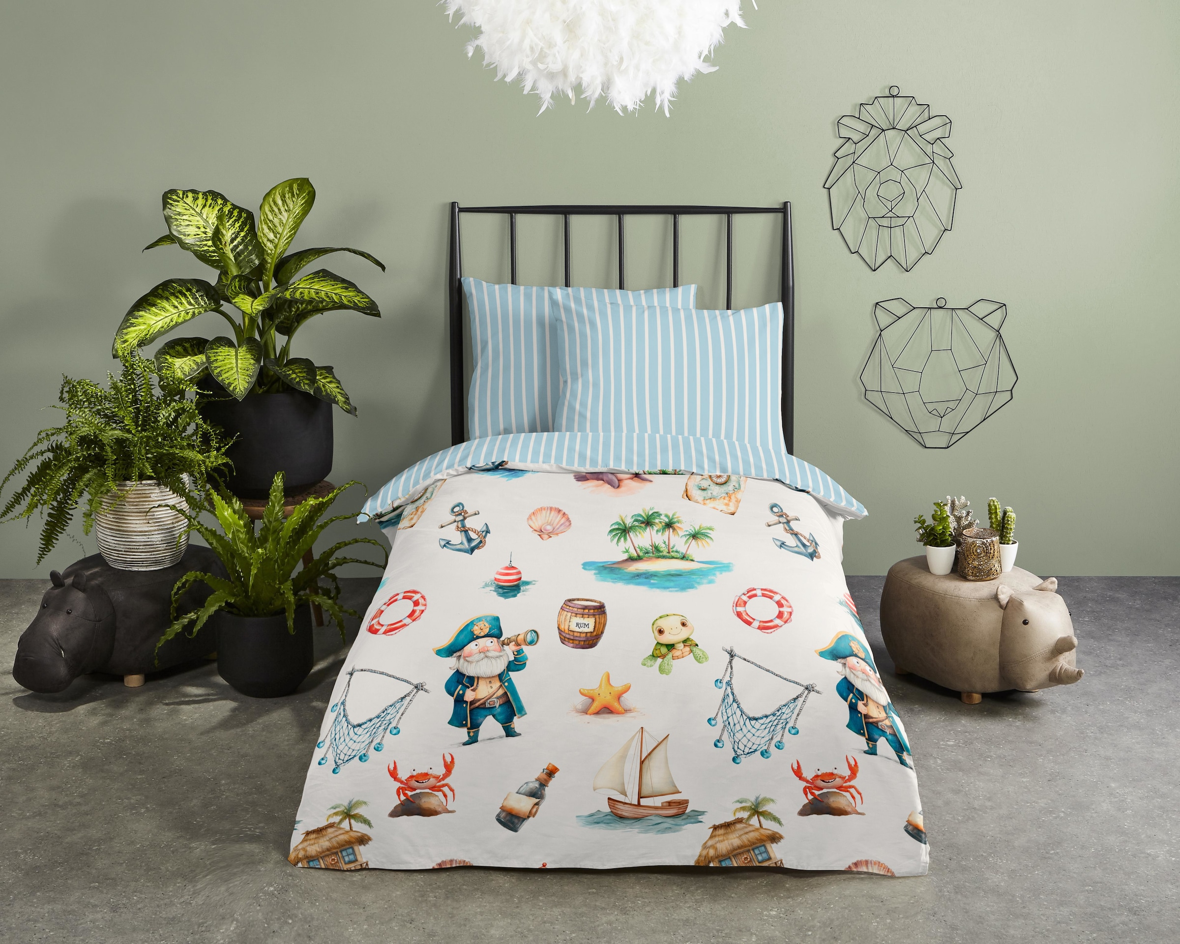 good morning Kinderbettwäsche "Capi" 2 Stk. tlg. Baumwolle, Renforcé, Wende günstig online kaufen