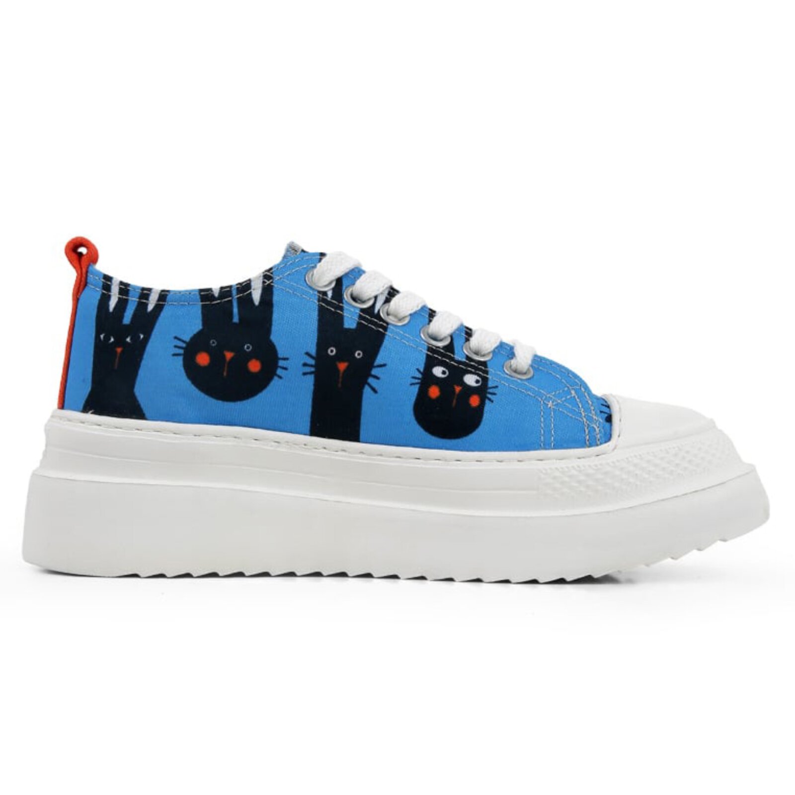 Thumbnail - DOGO Sneaker "Freya Low-Top Sneaker Line Of Rabbits Damen Sneaker" Handgefertigt