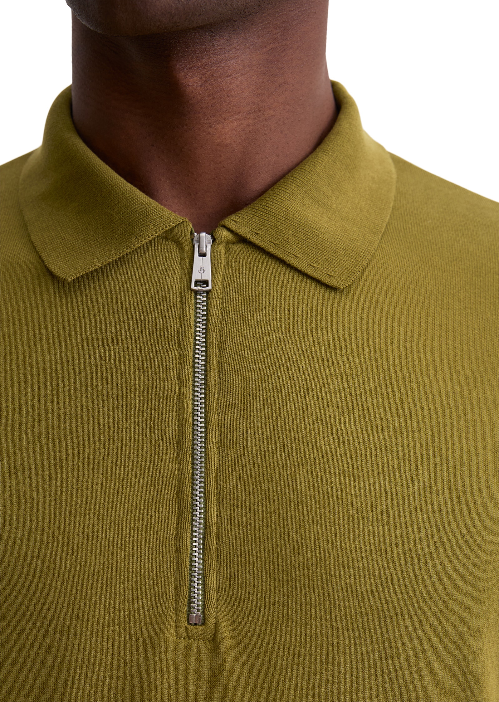 Marc O'Polo Langarmshirt »mit Flachstrickkragen«