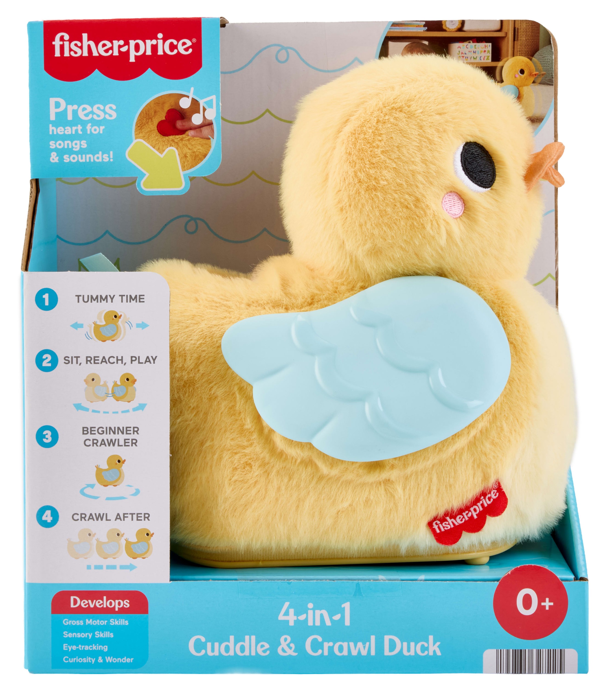 Fisher-Price® Plüschfigur »4-in-1 Knuddel- und Krabbel-Ente«