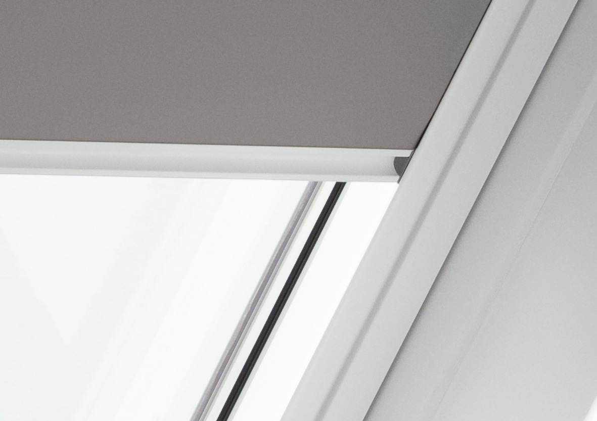 VELUX Verdunklungsrollo »DKL C06 0705SWL«, verdunkelnd, Verdunkelung, ohne Bohren, in Führungsschienen, weiße Führungsschienen & Griffleiste