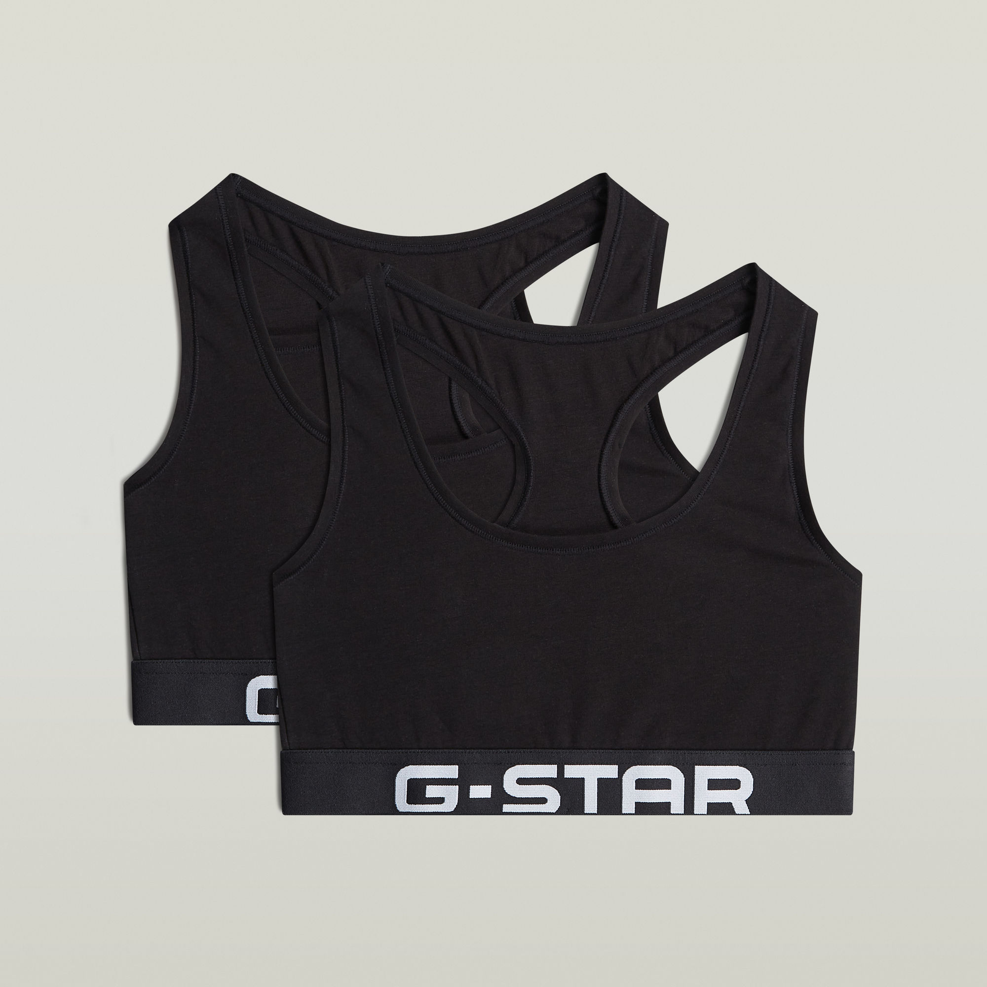 G-STAR Bralette "DOLOMITE, RACERBACK BRALETTE" Packung, 2 mit Logobund, Slim Fit
