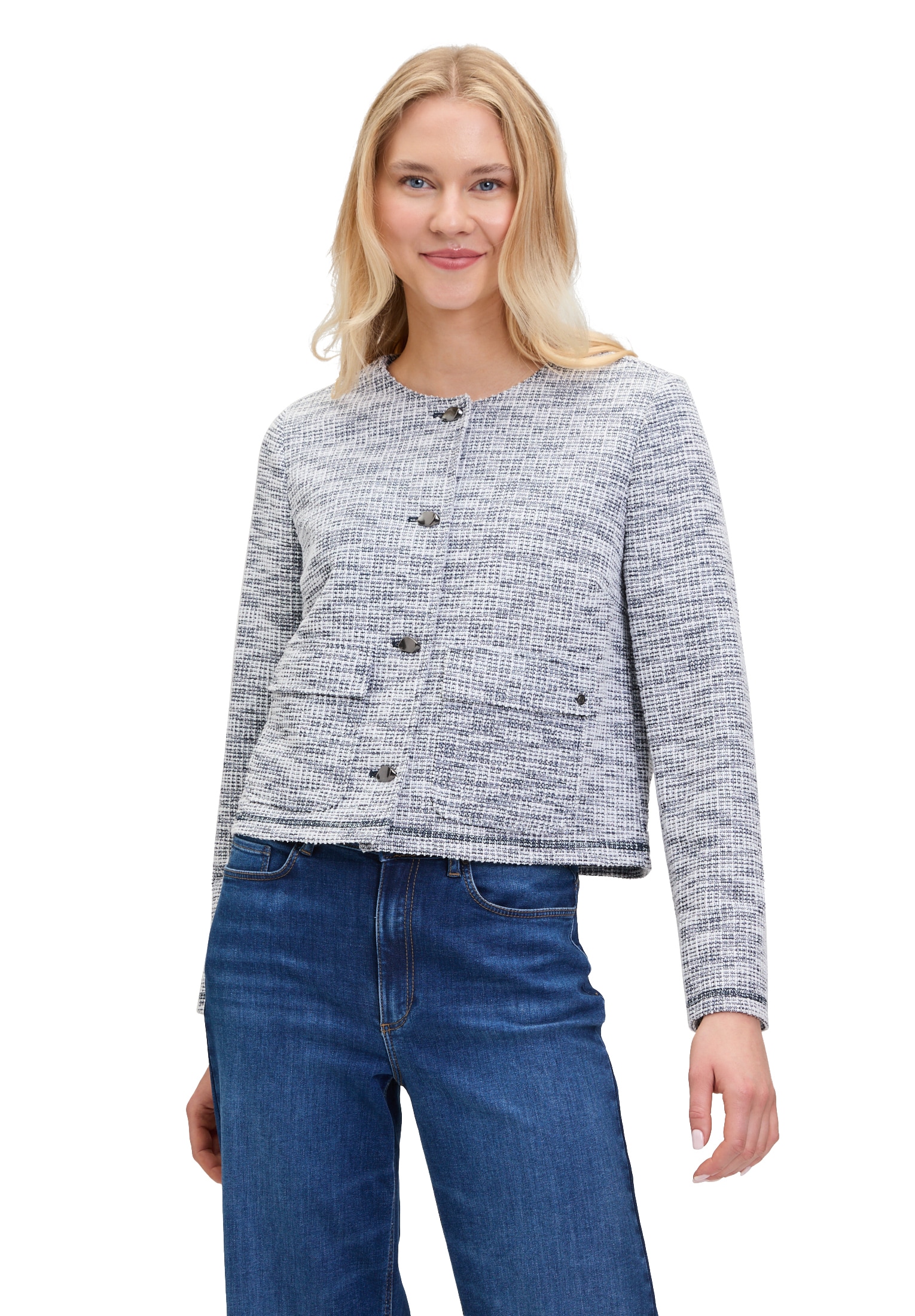 Betty&Co Jackenblazer "Betty & Co Jerseyjacke langarm" günstig online kaufen