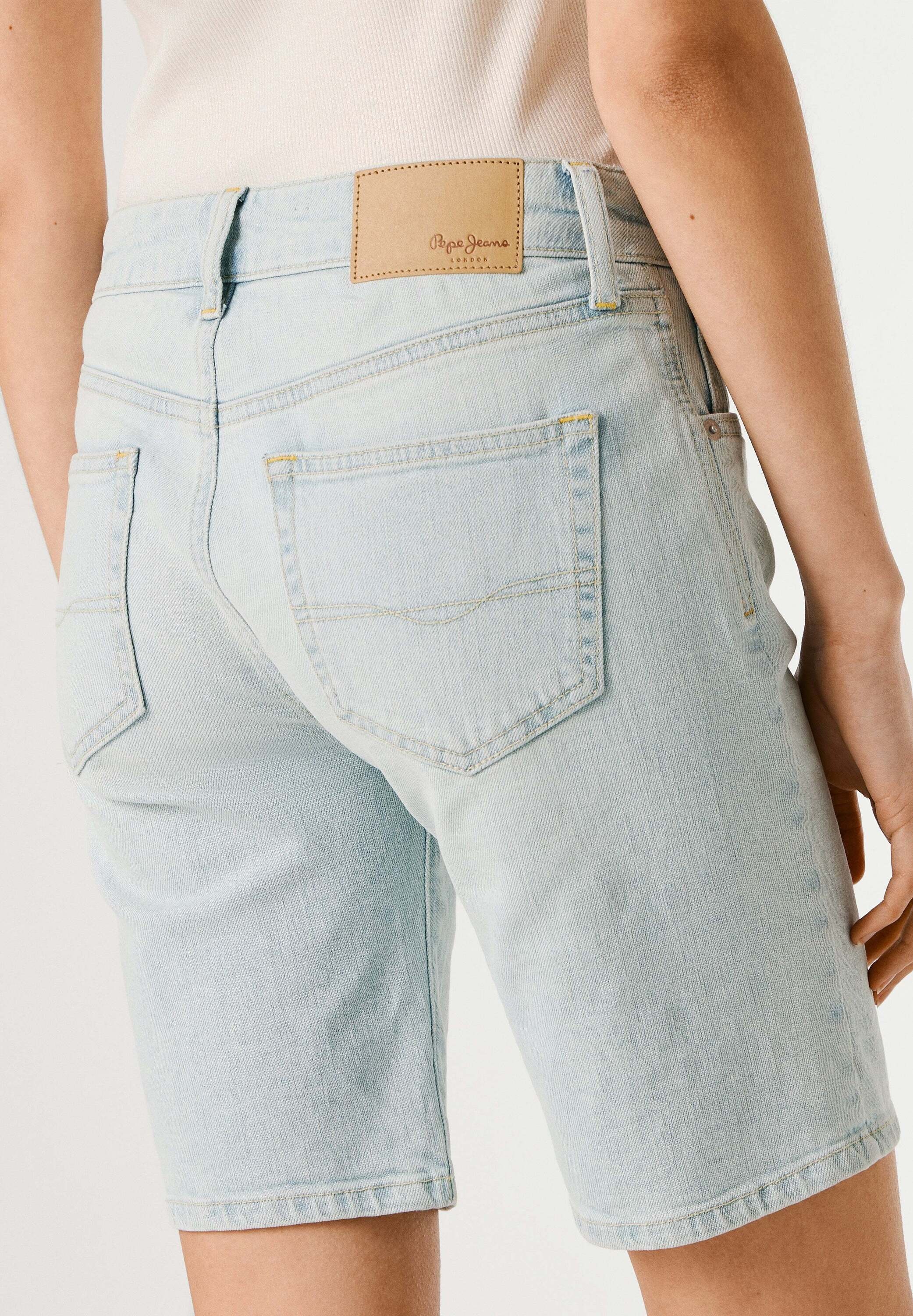 Pepe Jeans Shorts »denim shorts FITTED SHORT MW POPPY«