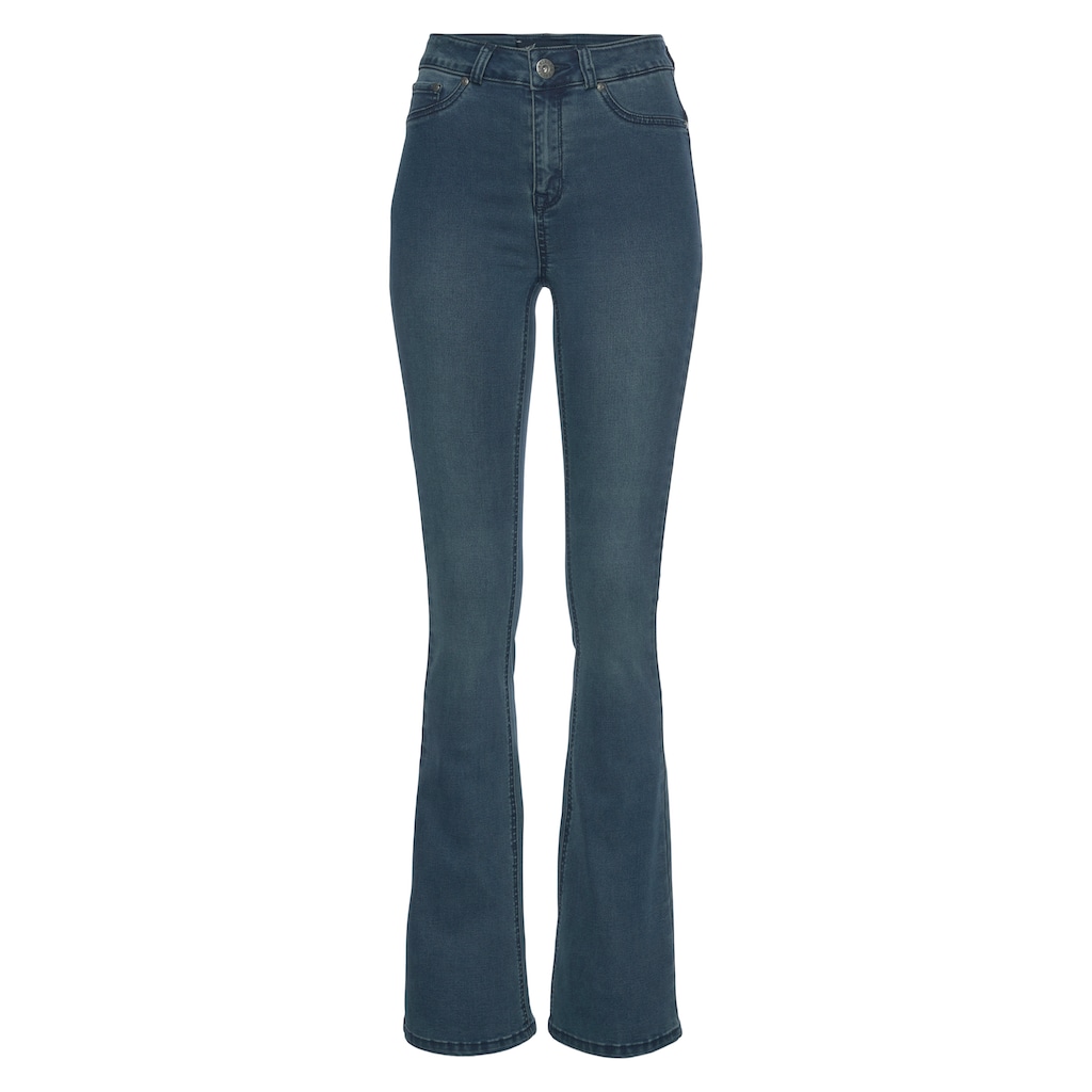 Arizona Bootcut-Jeans »Ultra Stretch«, High Waist mit Shapingnähten