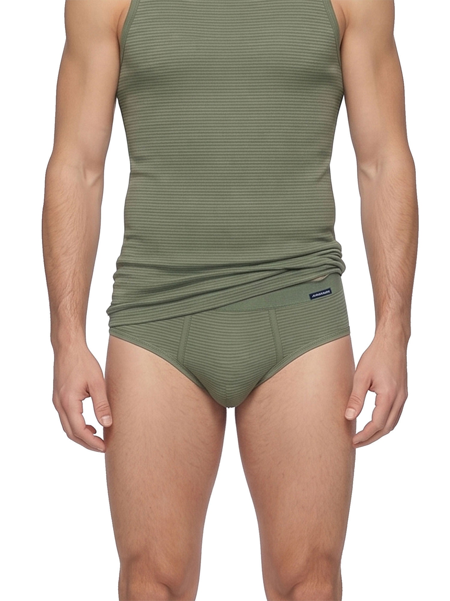 Ammann Slip »3er Pack Slip mit Eingriff Day Classic / Jeans Feinripp« 3 Stück, 3 Stk.