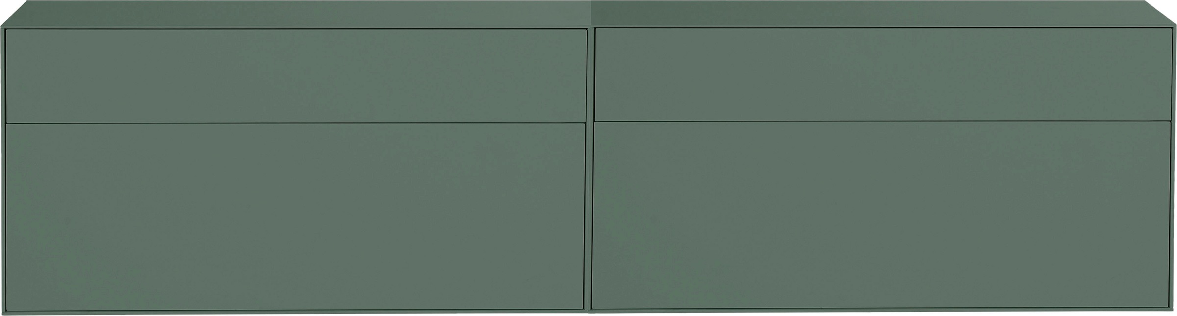 LeGer Home by Lena Gercke Lowboard »Essentials«, (2 St.), Breite: 224cm, MDF lackiert, Push-to-open-Funktion