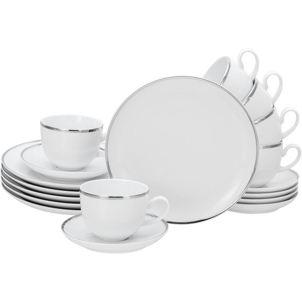 Guido Maria Kretschmer Home&Living Kaffeeservice »Geschirr-Set Godi«, (Set, 18 tlg., Kaffeegeschirr für 6 Personen)