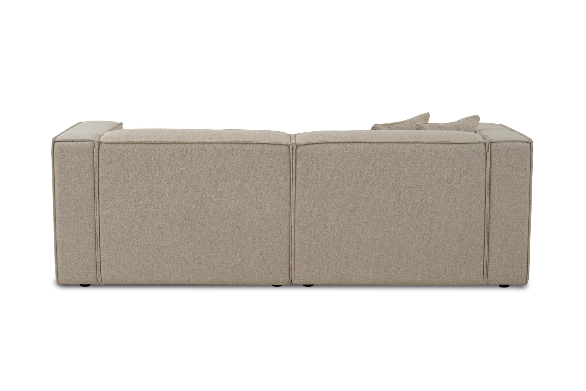 OTTO home Ecksofa »Tammie« Breite 222 cm, Webstoff fein, bodentief, mit Wellenunterfederung